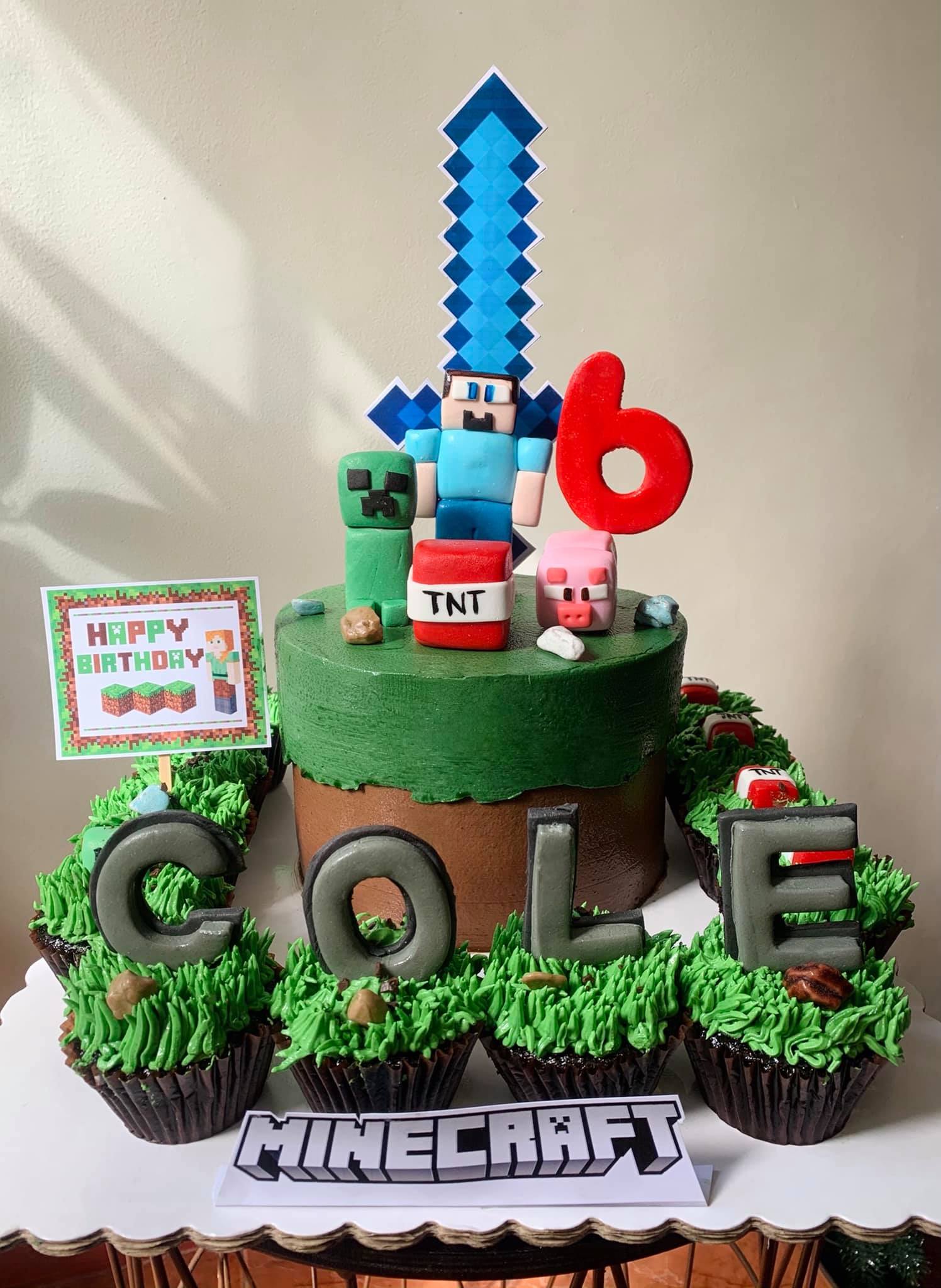 Minecraft Birthday Cake and... - Inde's Cakes and Pastries