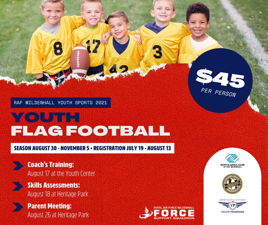REGISTER BY AUGUST 27 for 2024 Captain's Cup 7v7 Flag Football