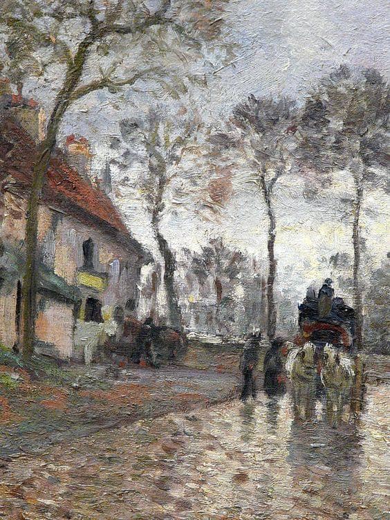 Camille Pissarro、LA GRAND'ROUTE, LOUVECI File:Camille Pissarro