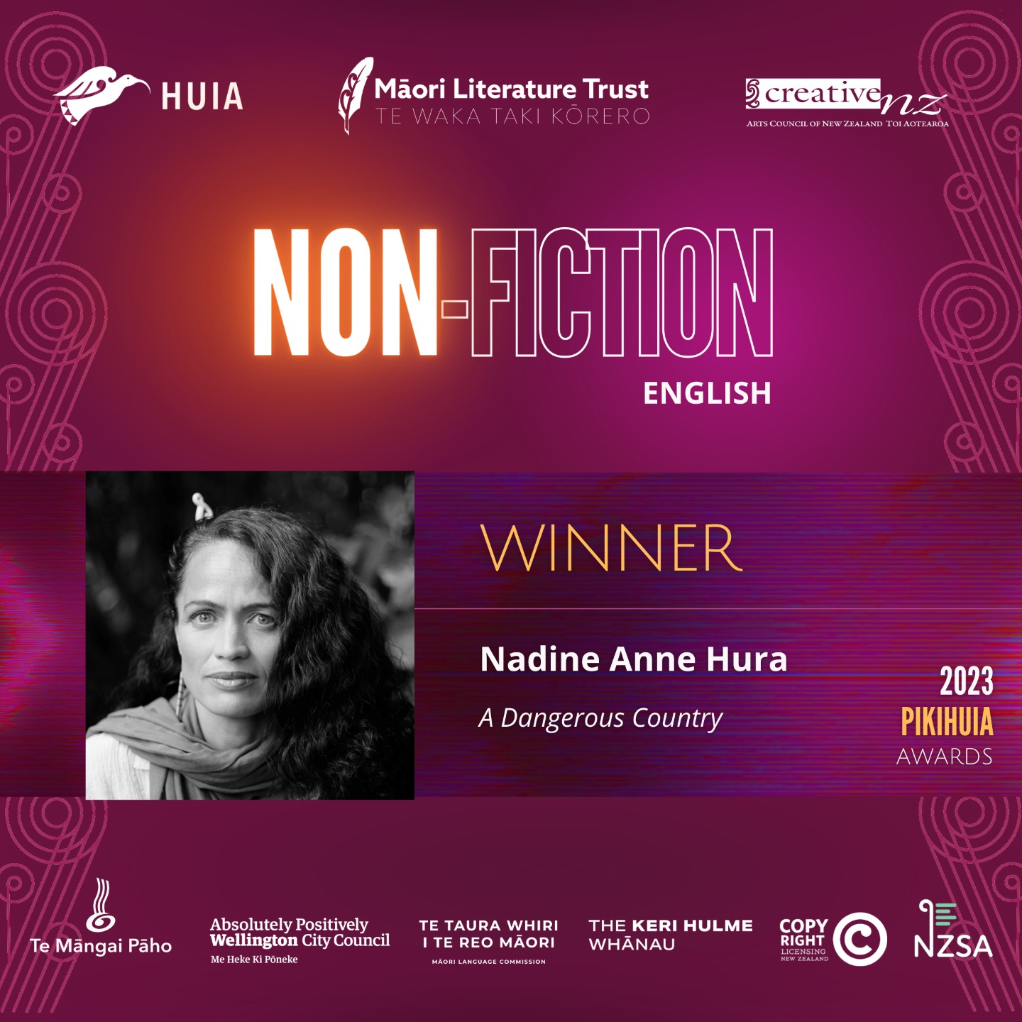 Congratulations to Nadine, our... - Māori Literature Trust | Facebook