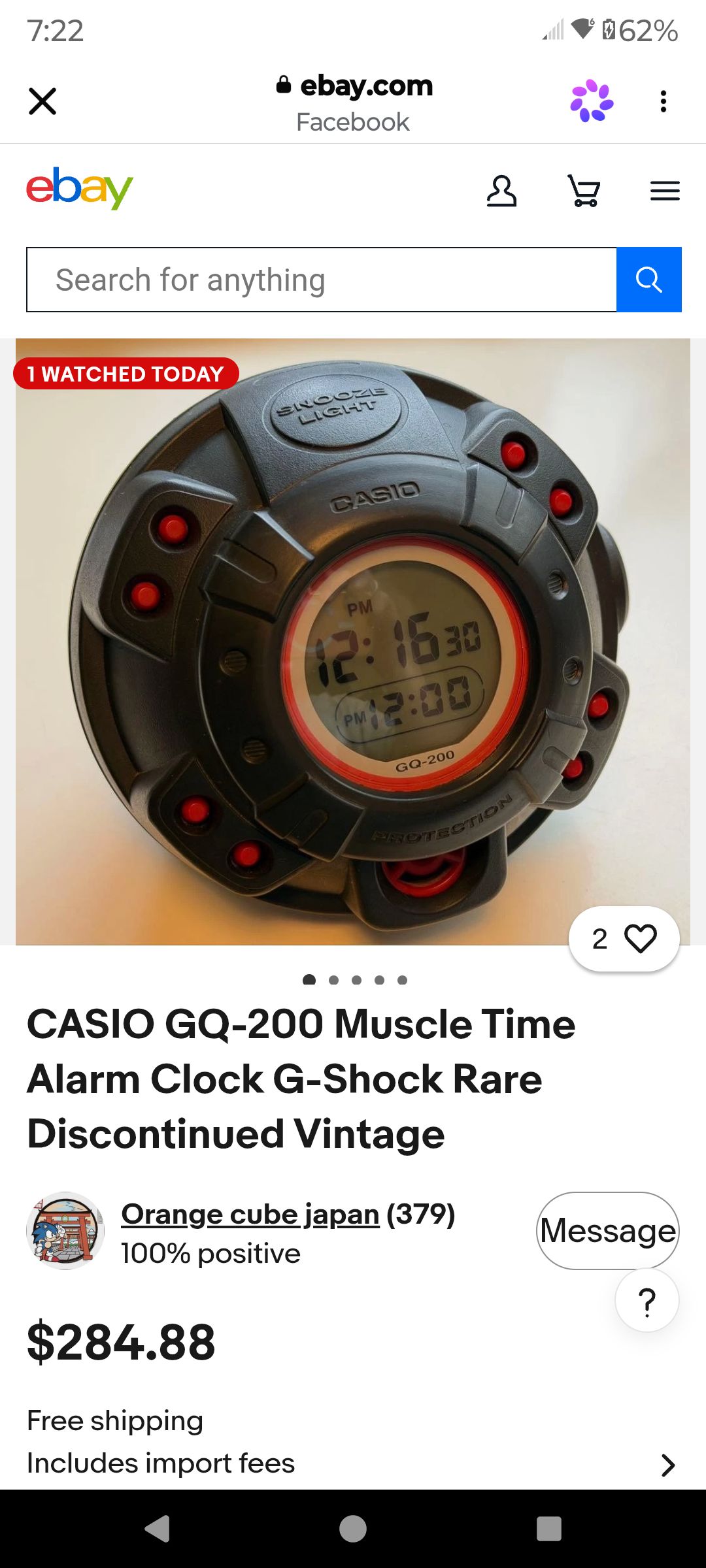 Never seen one. 7:22 X 062% ebay.com Facebook ebay Search for