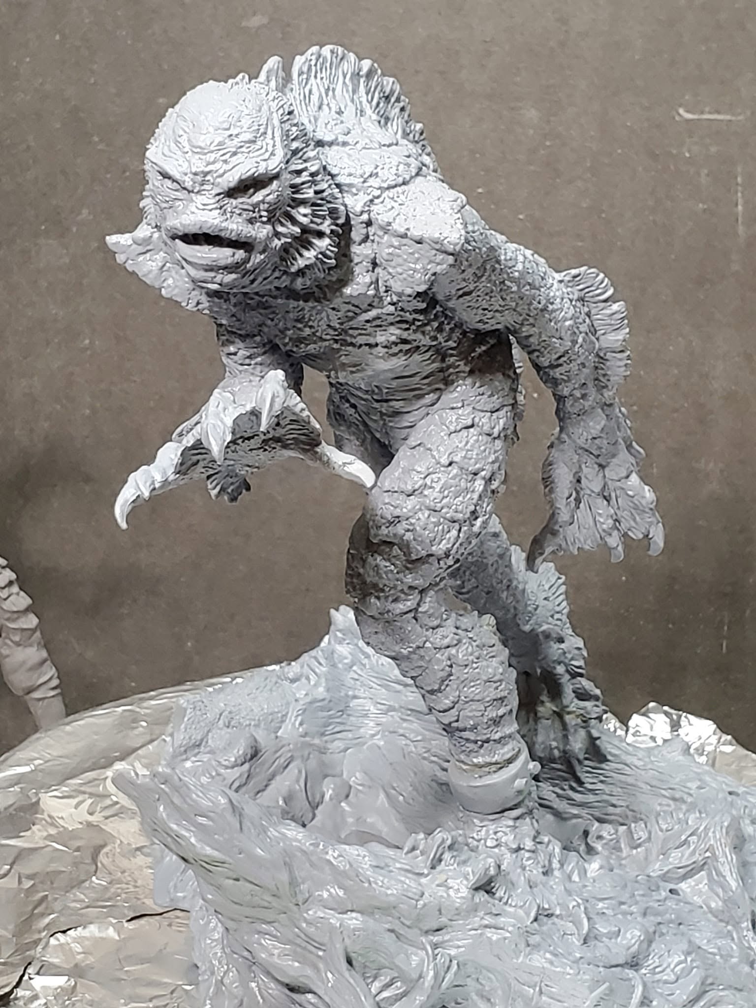 大アマゾンの半魚人』クリス・ウェラス原型 ガレージキット 着色済み完成品