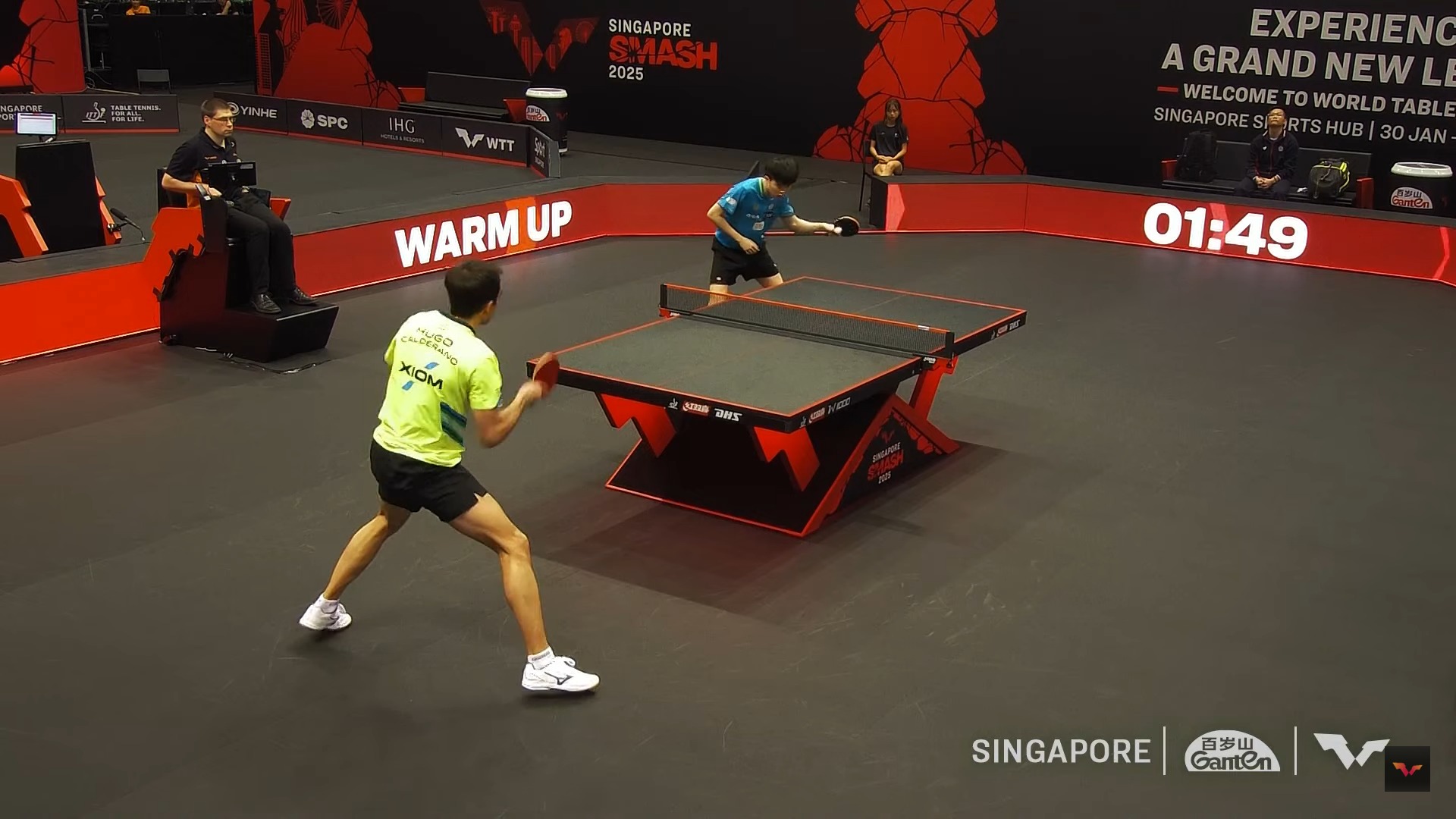 桌球(Table Tennis)愛好者聯盟 | 林昀儒跟雨果比賽即將登場，在第二桌打