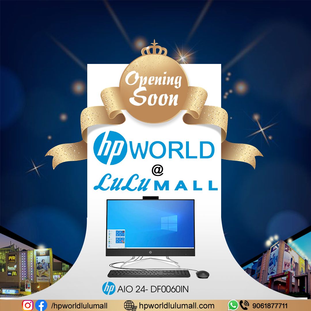SYSMANTECH - 🔜 OPENING SOON!! HP WORLD AT LULU MALL 🏢 🤩 HP Flagship ...