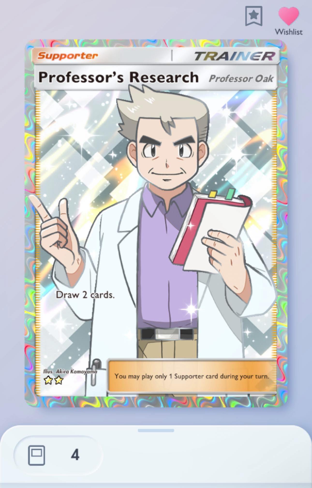 pokemon professor oak card 026/032 CLK Discard your hand I got my professor oak