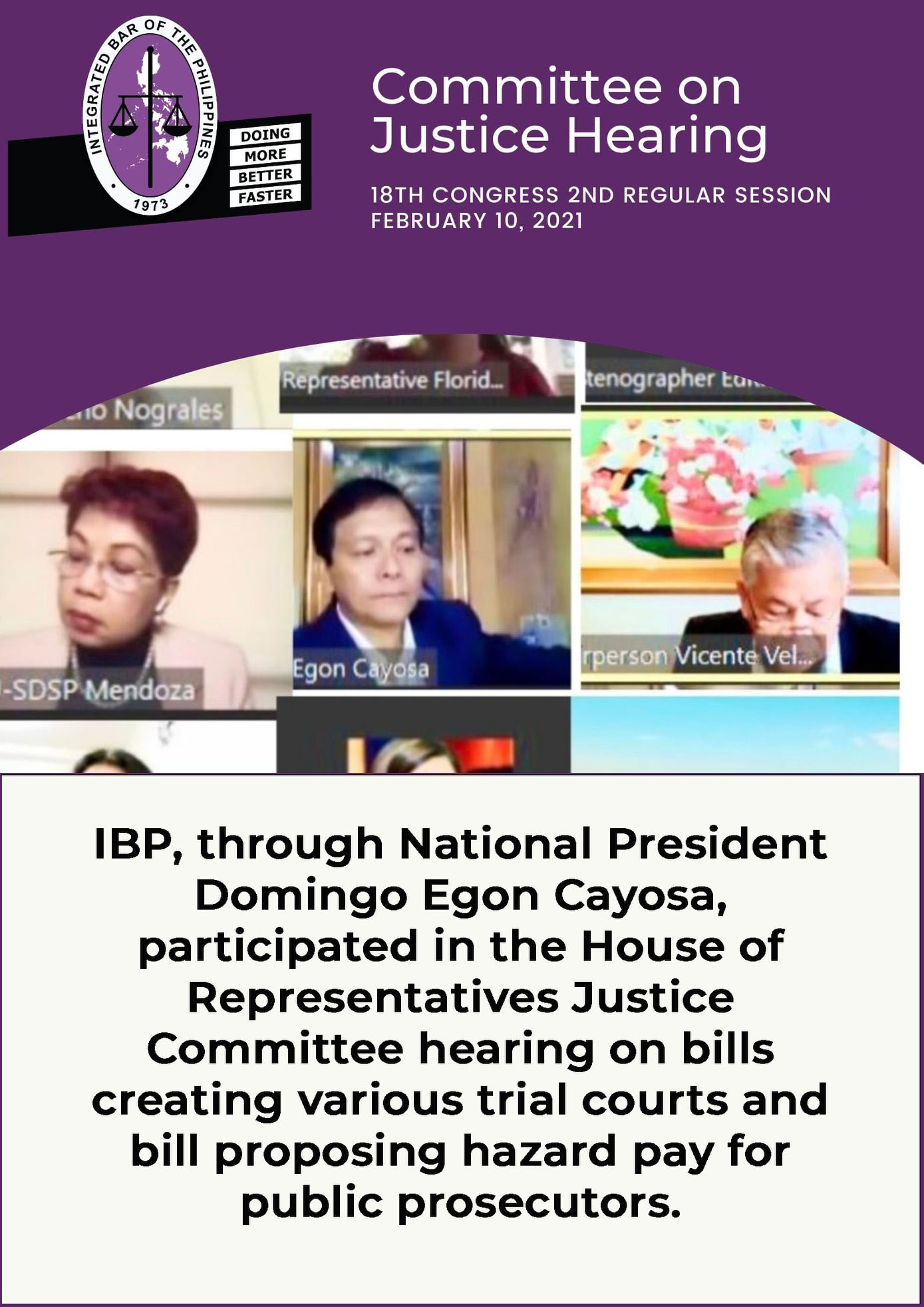 Integrated Bar of the Philippines - The IBP National President Egon ...