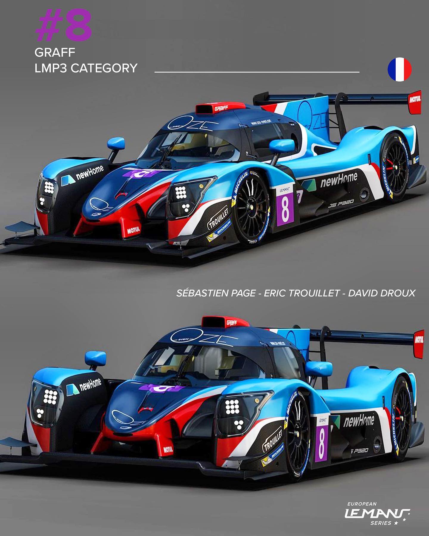 New look for GRAFF Racing #8 in... - European Le Mans Series