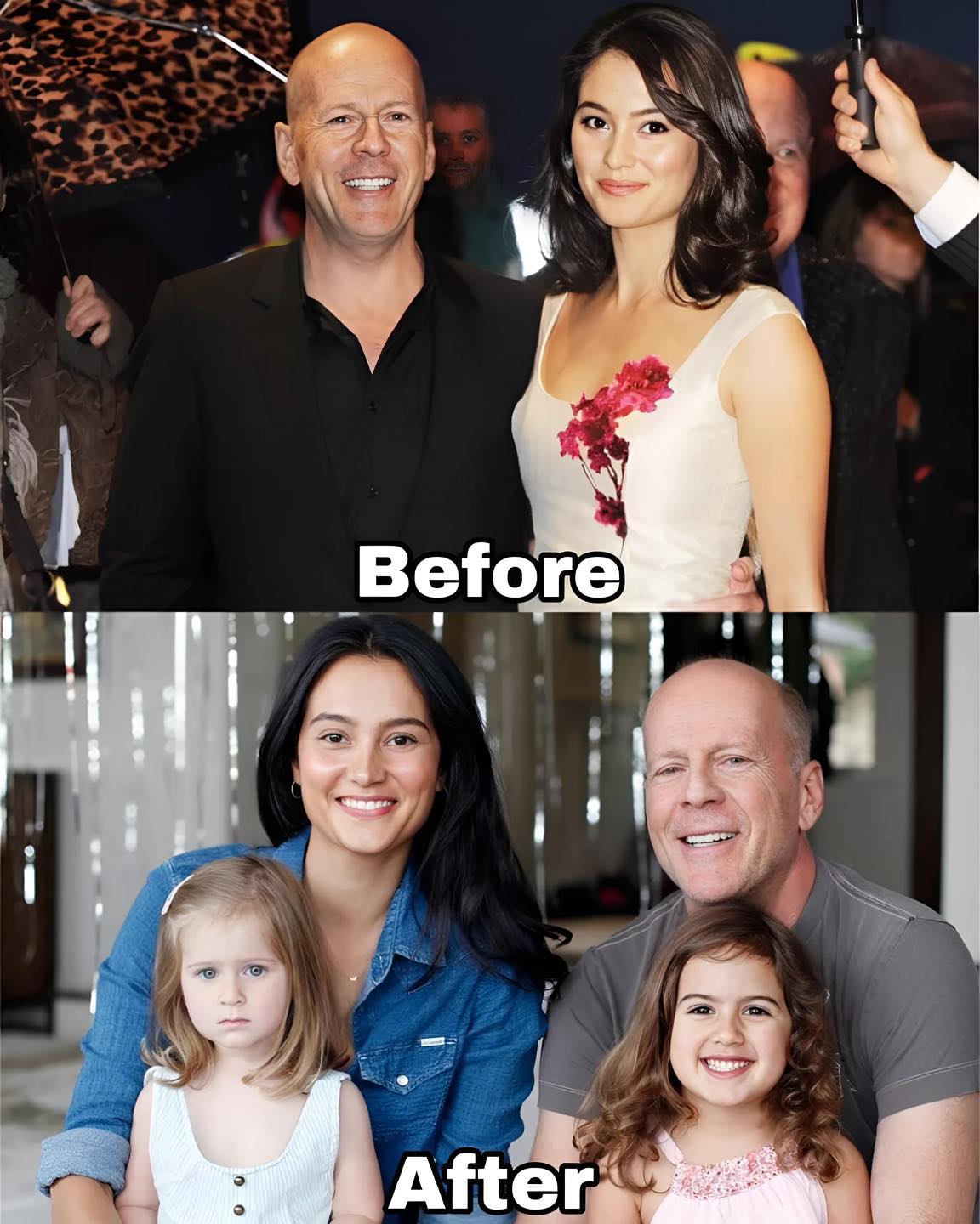 John Rambo - Bruce Willis with his family | Then and Now... | Facebook