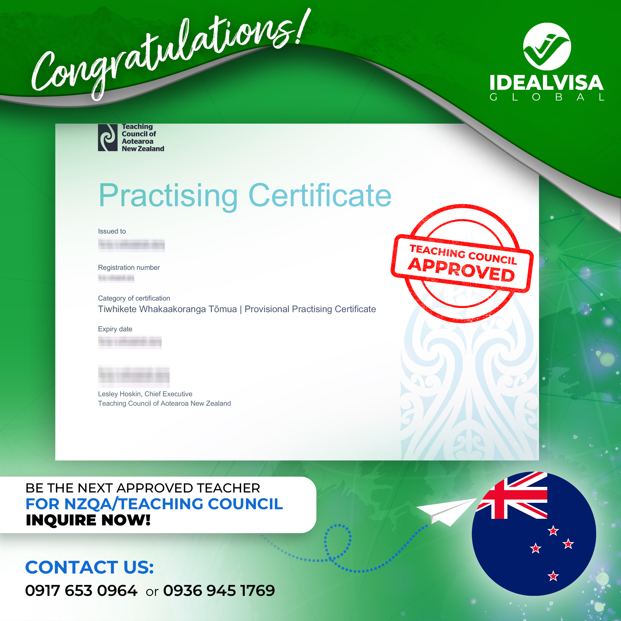 𝐀𝐍𝐎𝐓𝐇𝐄𝐑 𝐓𝐄𝐀𝐂𝐇𝐄𝐑'𝐒 𝐃𝐑𝐄𝐀𝐌 𝐂𝐎𝐌𝐄𝐒 𝐓𝐑𝐔𝐄... - Ideal Visa Global