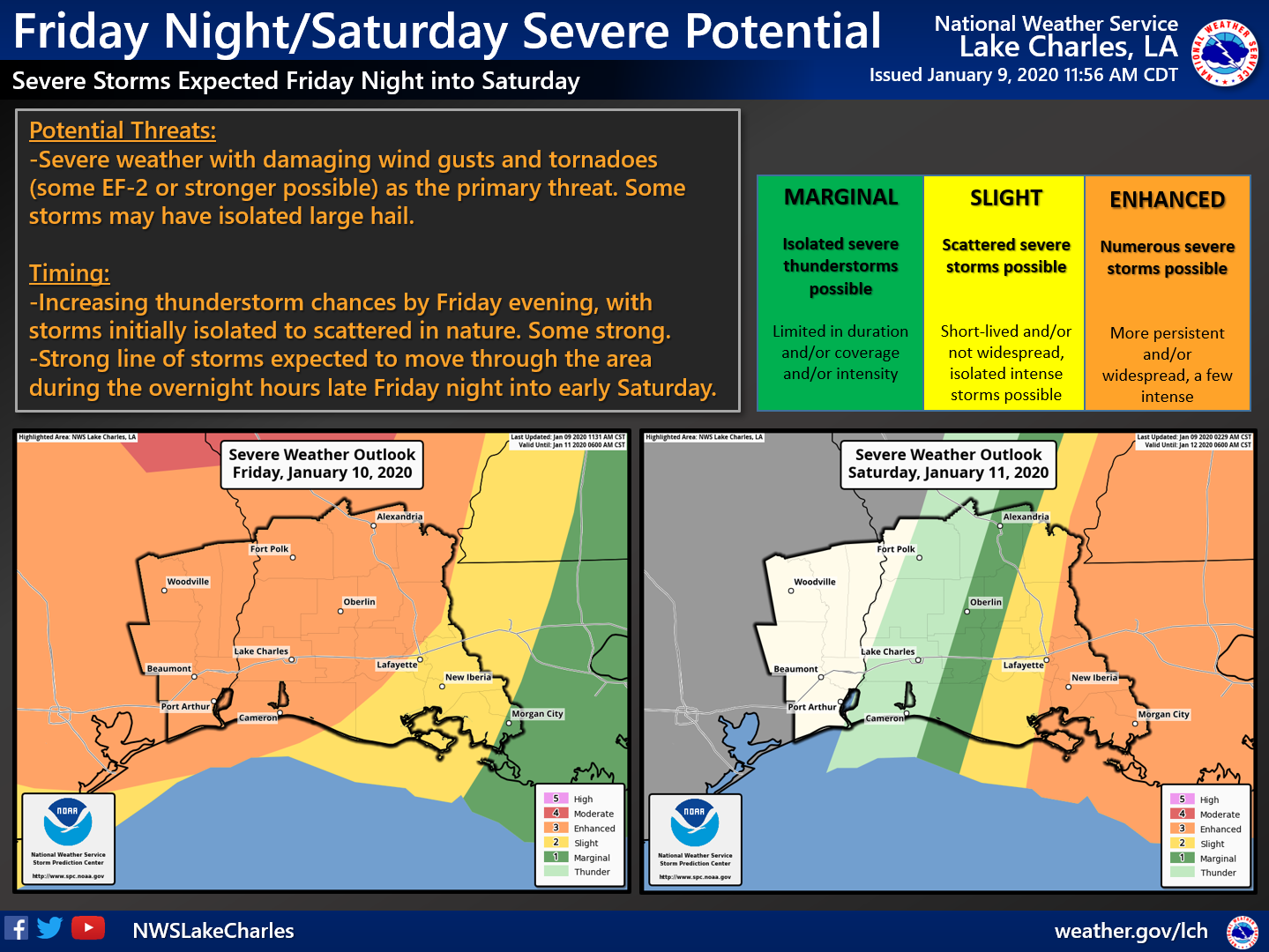 The threat for severe storms,... - Jasper County Texas ESD#1