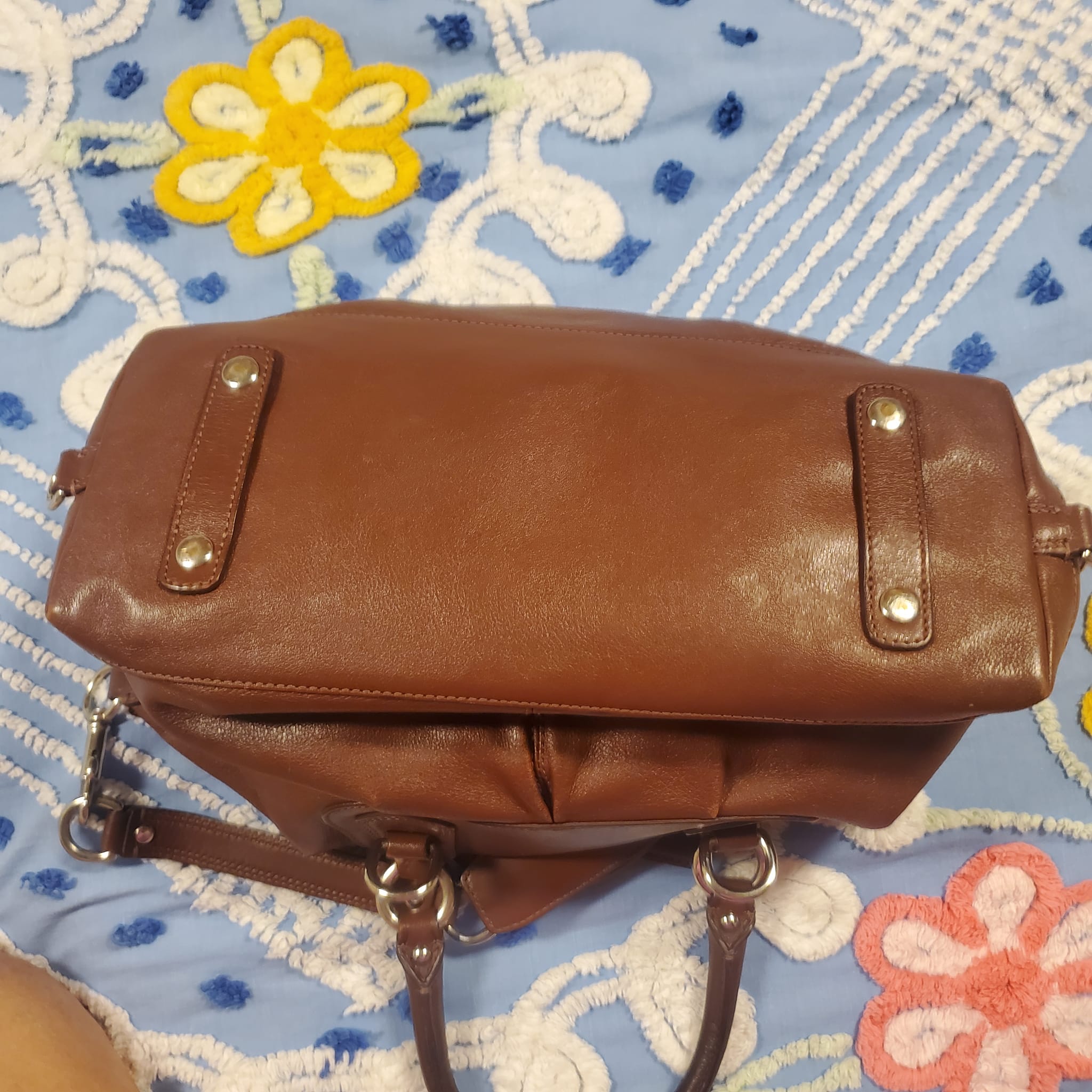 Coach Ashely Satchel brown Hand Bag y2k Y2K Gold COACH F15445 