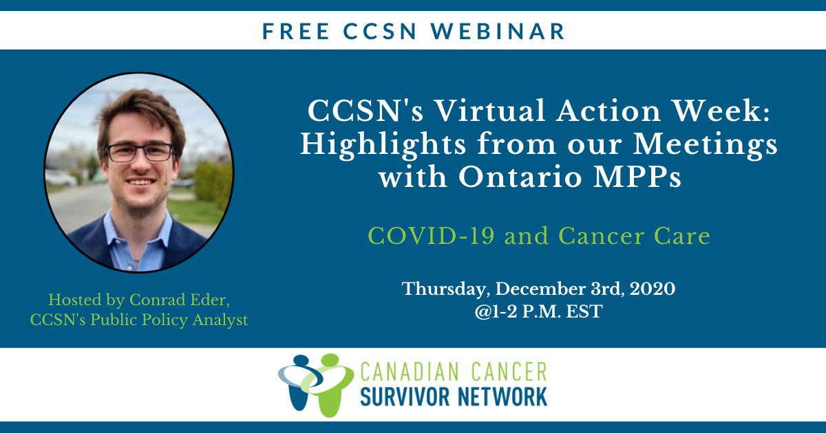 Canadian Cancer Survivor Network - 📣📣📣Have you registered for CCSN's ...