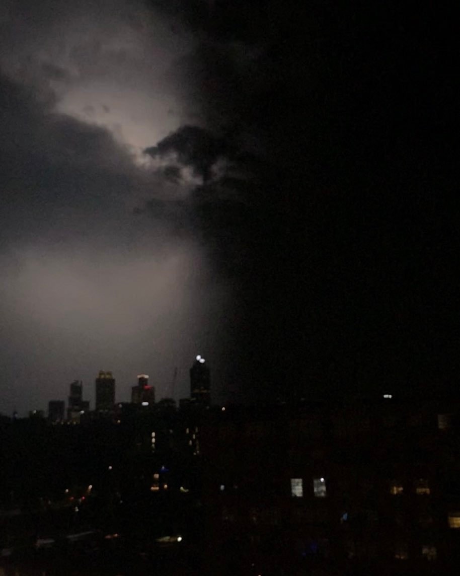 Tom Ellis - The lightning created a split screen tonight.... | Facebook