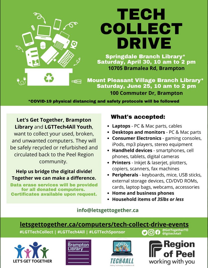 We've got another #TechCollect coming... - Brampton Library