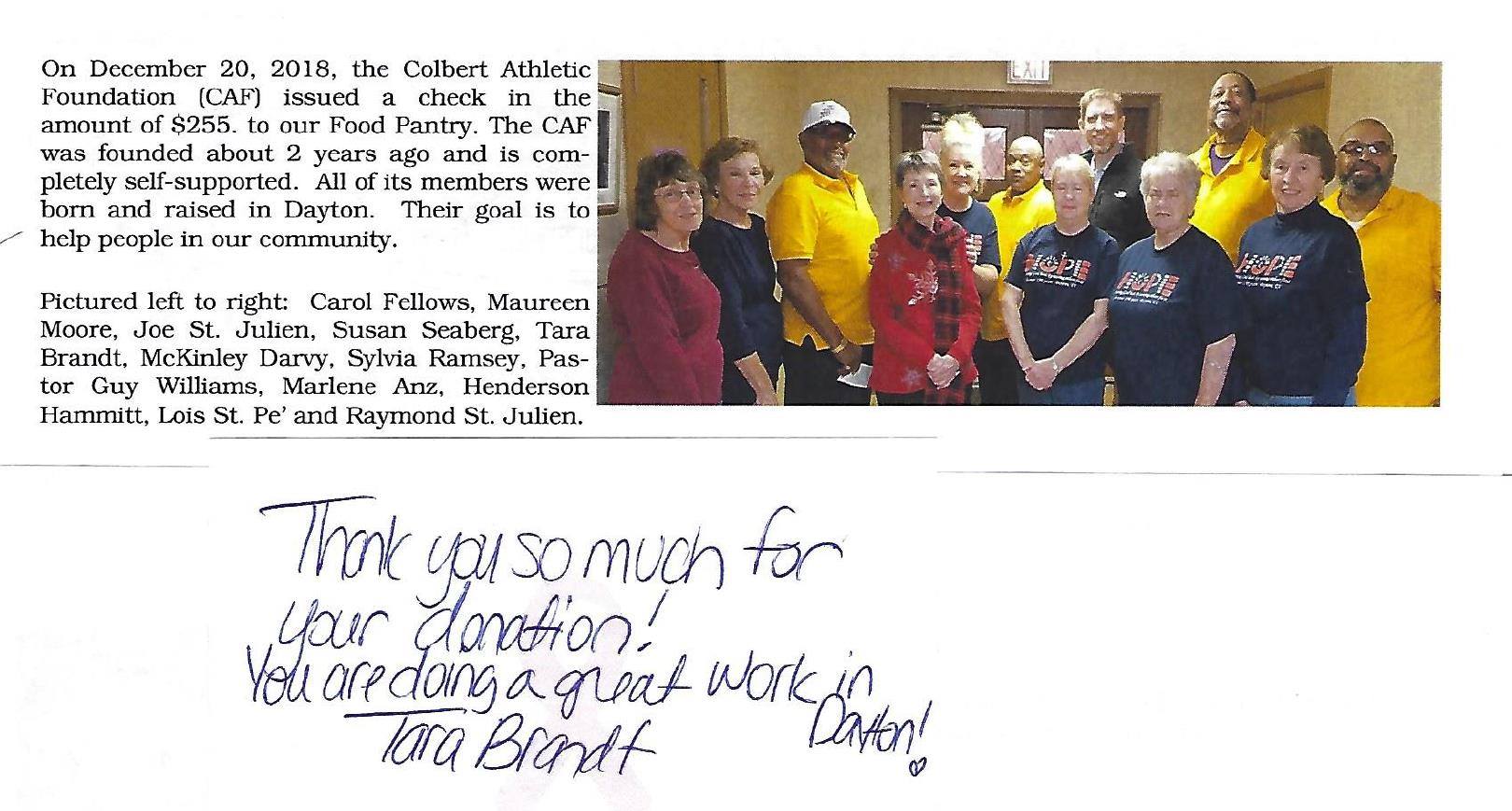 Colbert Tigers Athletic Foundation