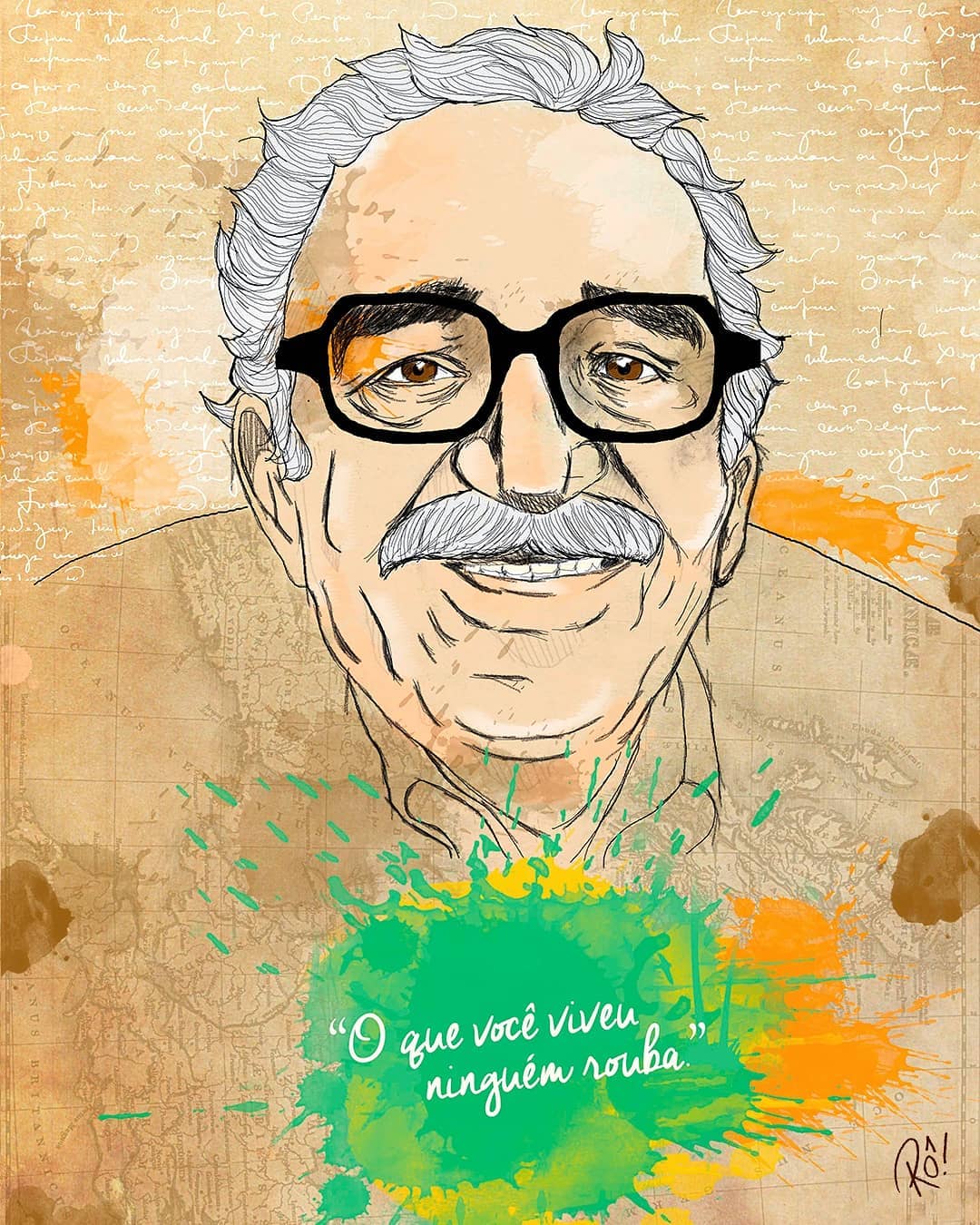 Gabriel Garcia Marquez Dibujo