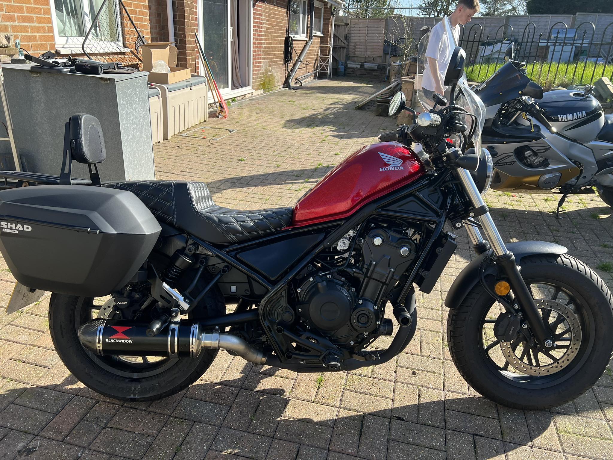 Fitting shad sh23 on honda rebel