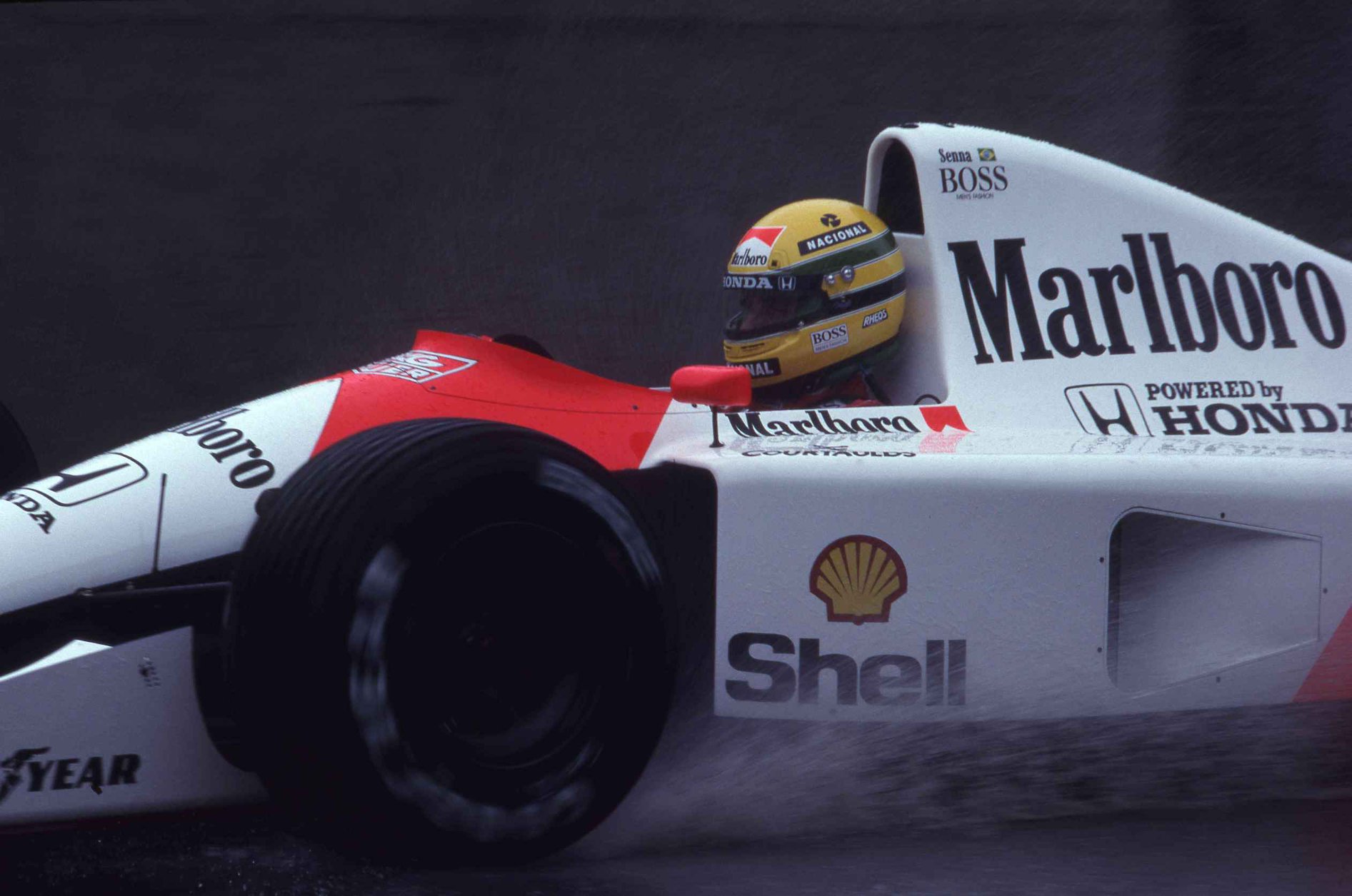 Ayrton Senna McLaren-Honda V12, MP4/7A Spanish Grand Prix 1992