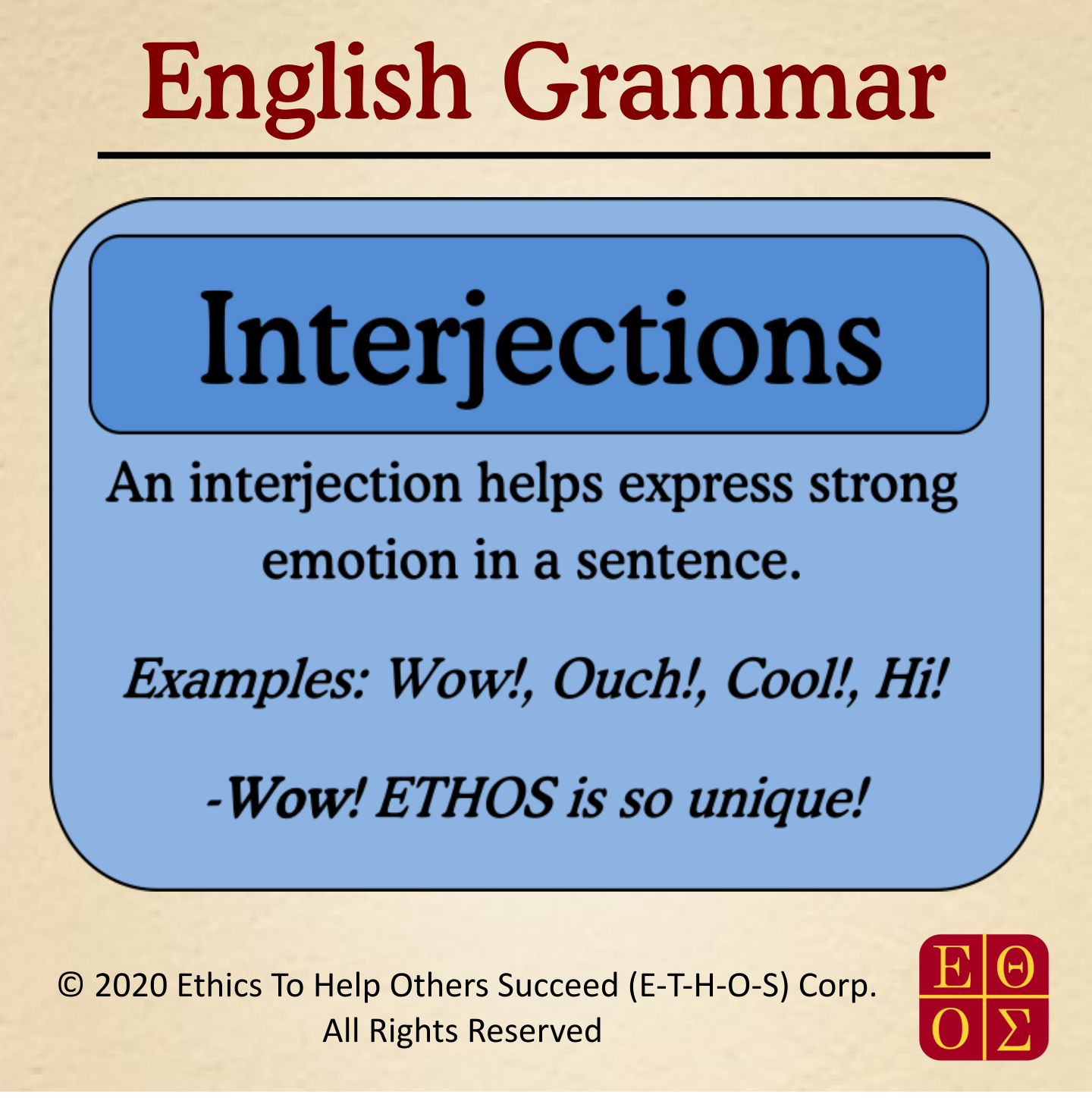 Ethos English - Did you know that if you want to show emotion in ...