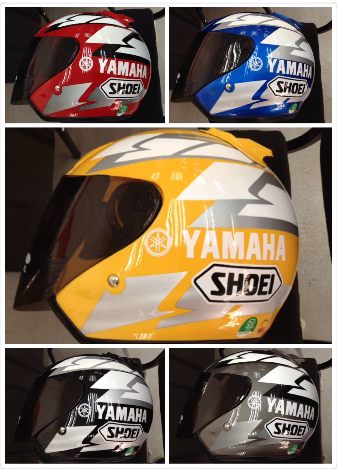 gambar helmet shoei yamaha - VFX-EVO Jammer The SHOEI RF Shoei X14 / X-Spirit III