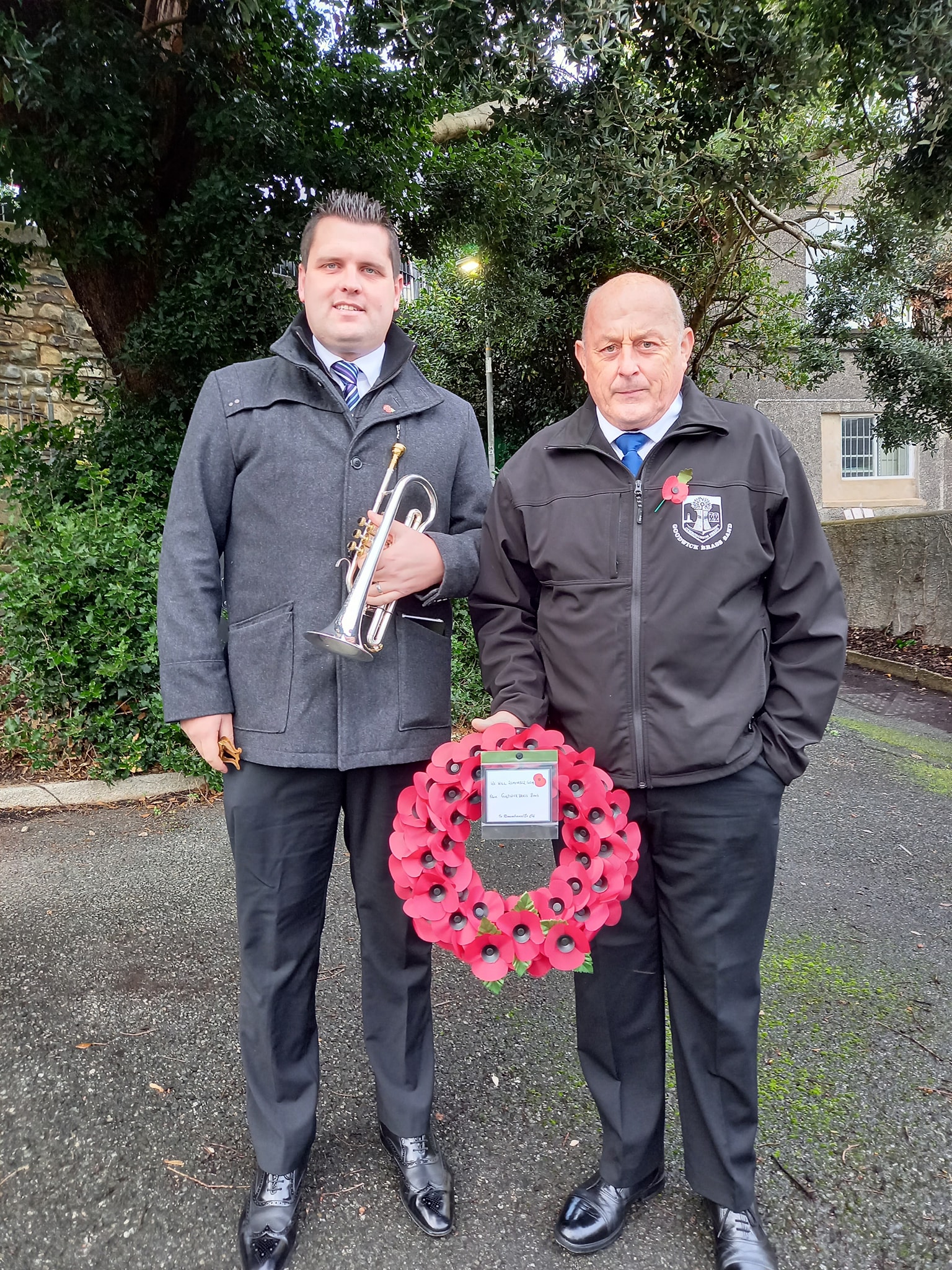 Goodwick Brass | Remembrance service at Fishguard in the morning and ...
