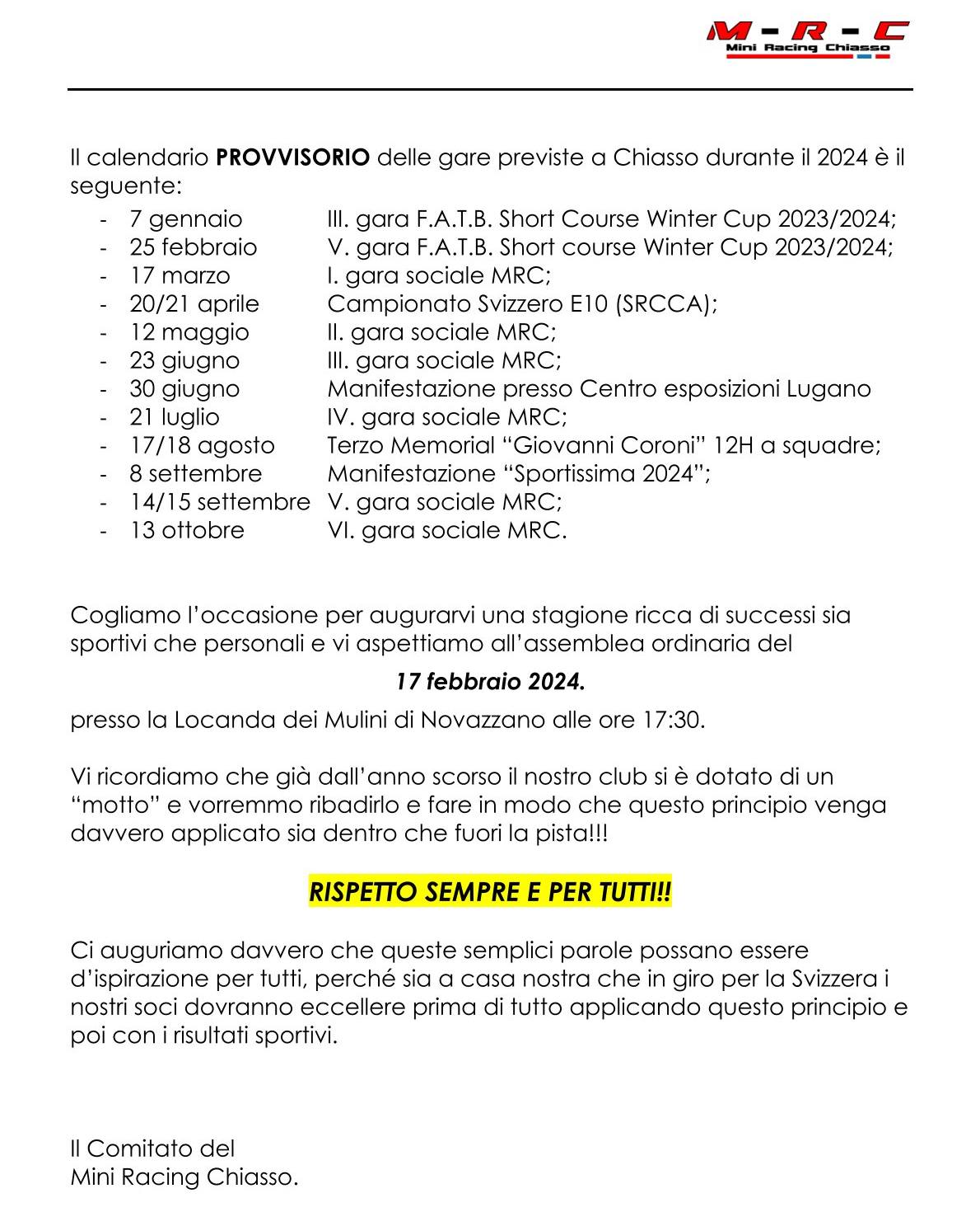 Mini Racing Chiasso