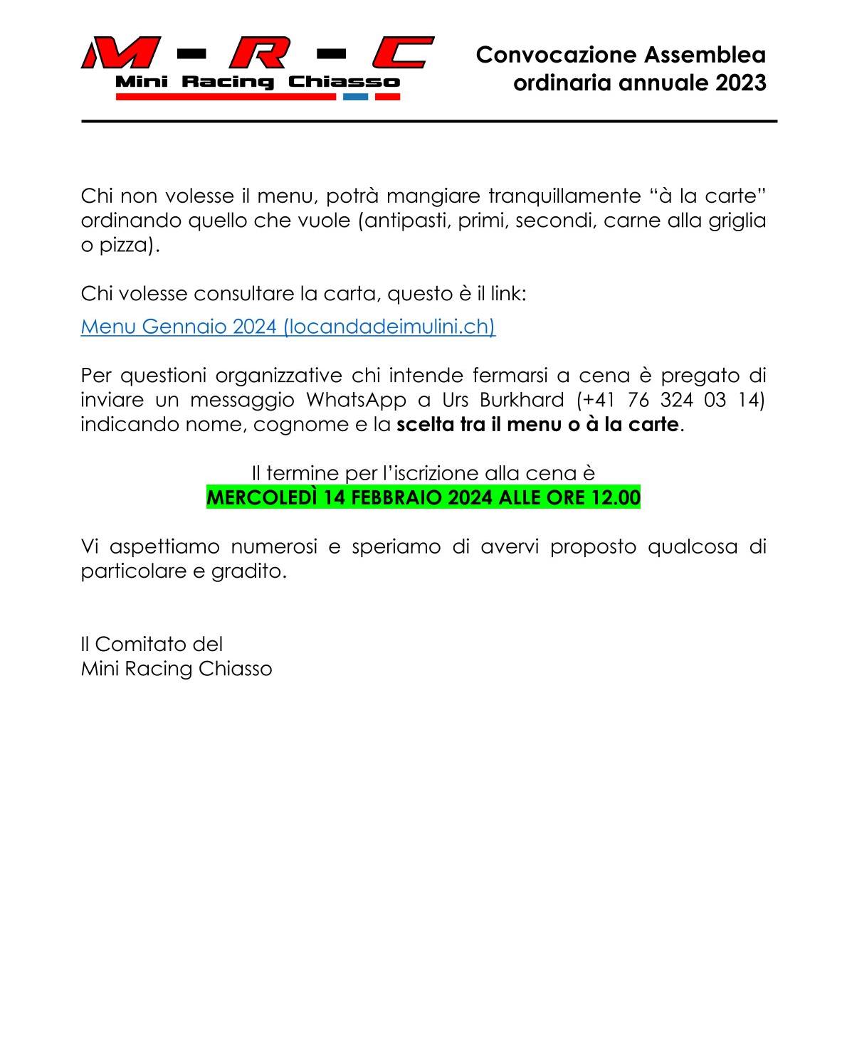 Mini Racing Chiasso