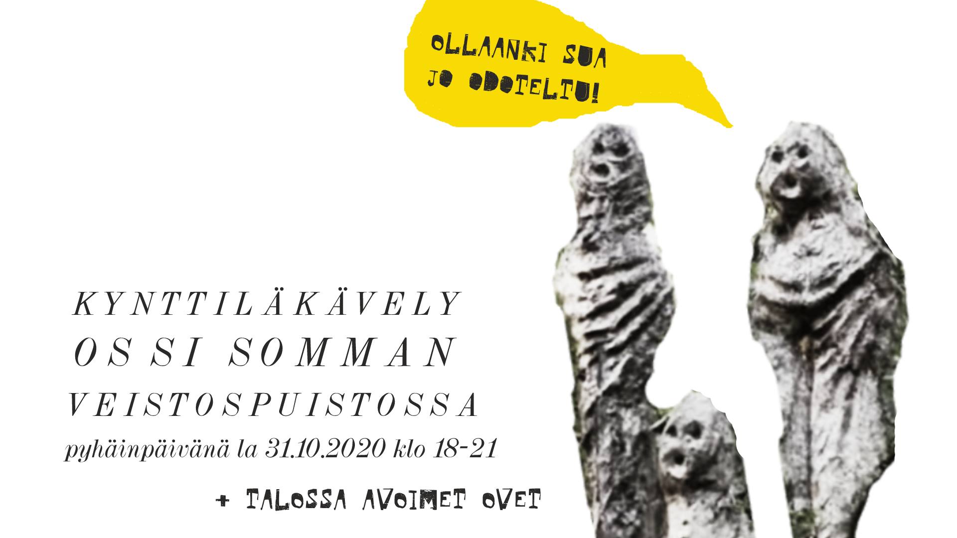 Kynttiläkävely Ossi Somman veistospuistossa