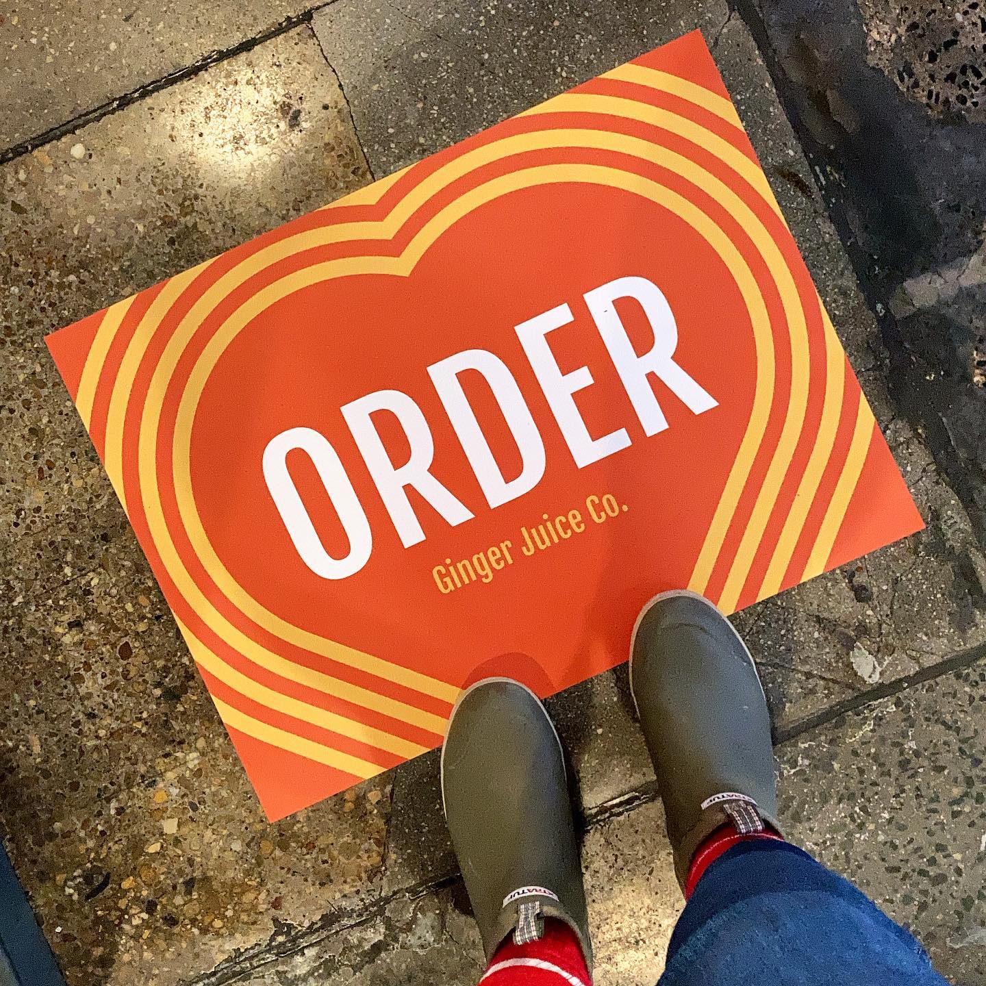 Ginger Juice - Our new signage is giving us MAJOR V-Day...