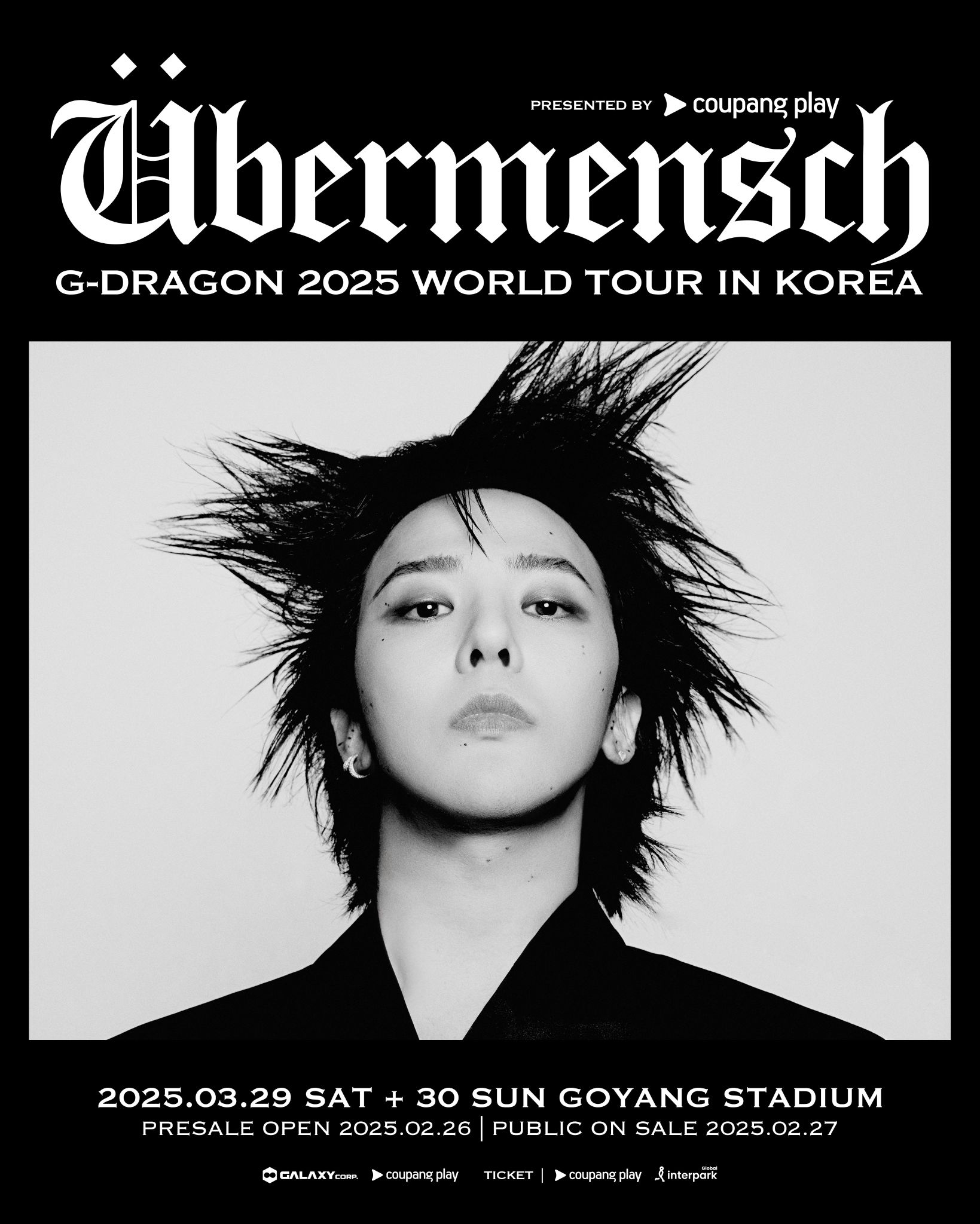 G-Dragon 2025 world tour Ubermensch in Korea