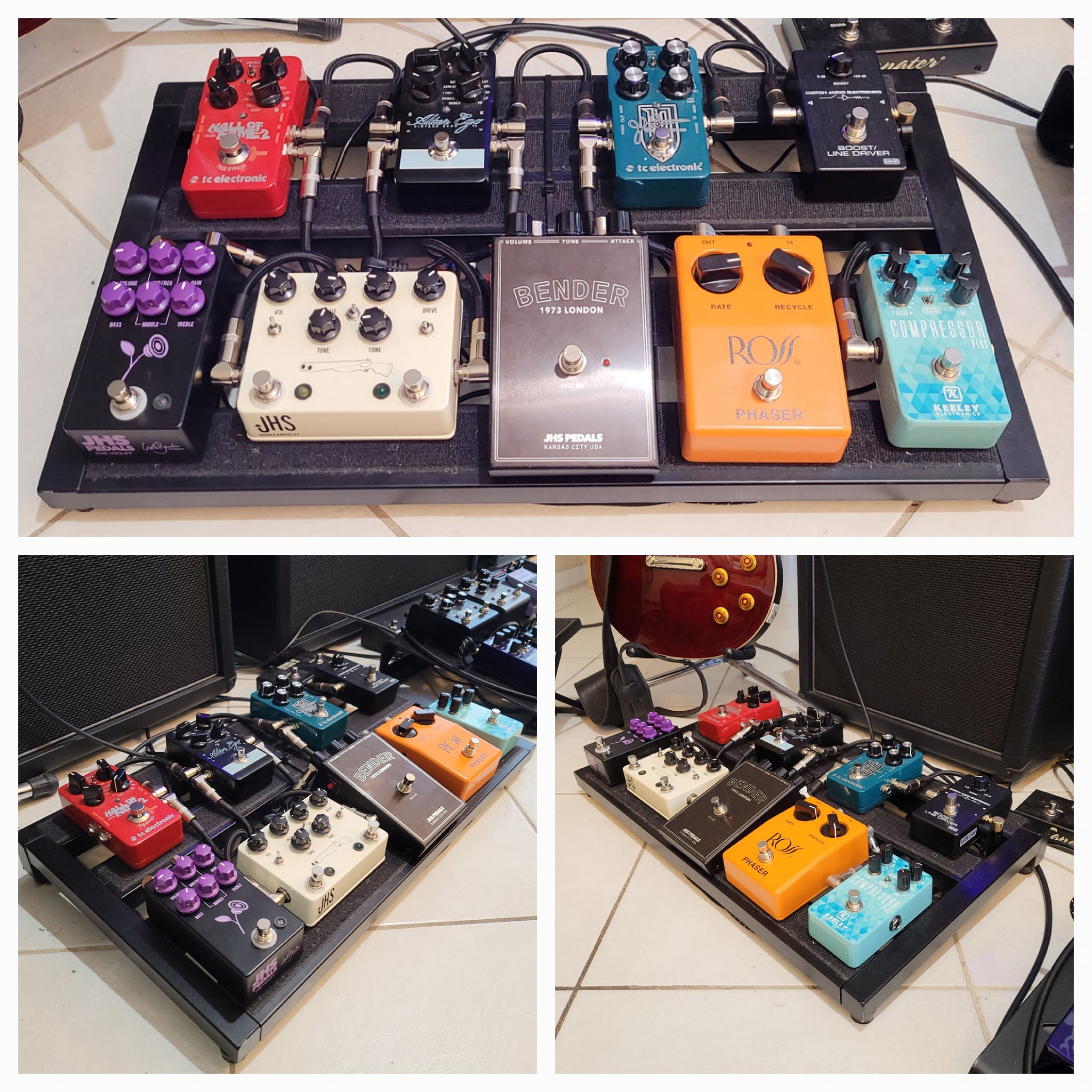 JHS Violet pedal on my Marshall pedalboard