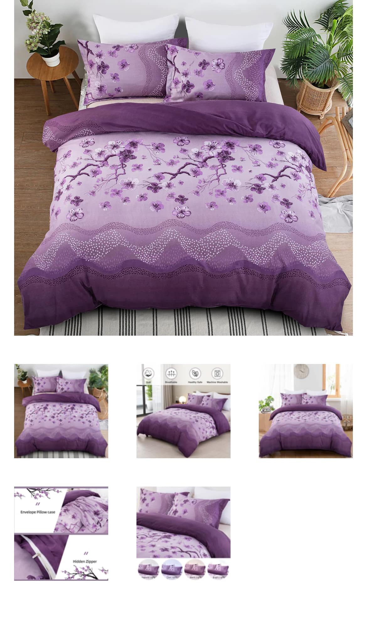 Elegant Comfort Body Pillowcase - 1500 Series Microfiber, Striped Print, Hidden Zipper, 21" X 54"