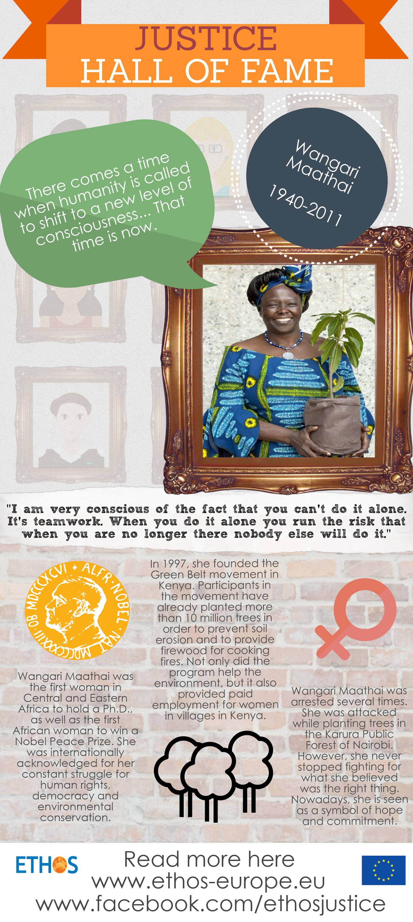 Another year, another justice heroine! Wangari Maathai was the first ...