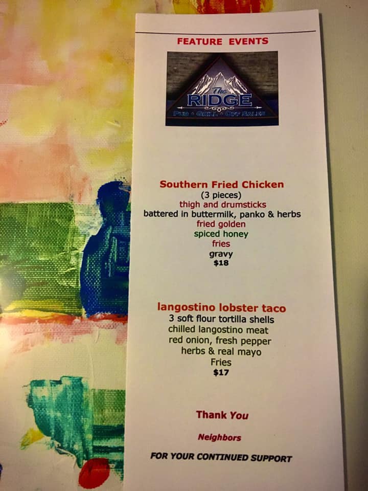 The Ridge Pub - Happy Friday!! Here are some delicious... | Facebook