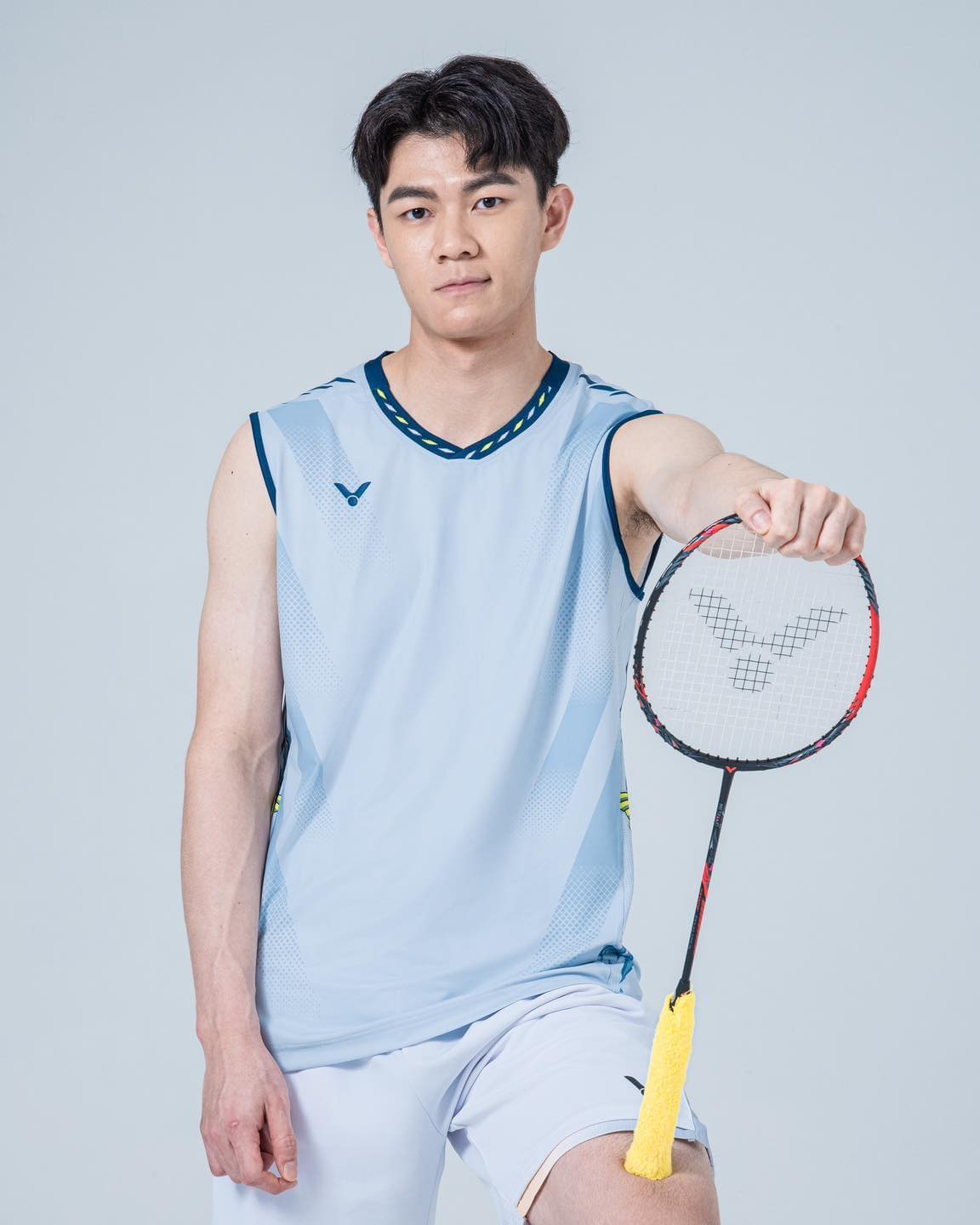 Zoom in on the details of Lee Zii Jia's Tournament Apparel