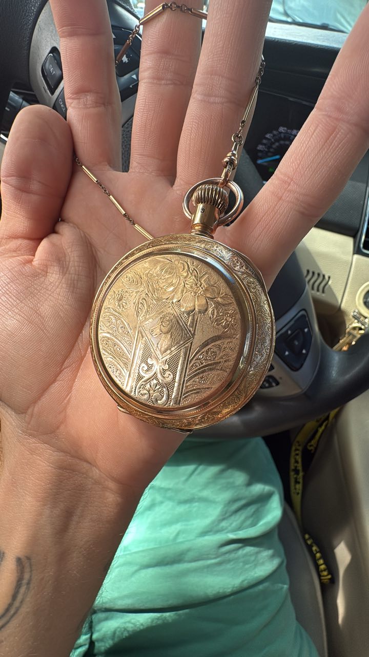 What does 14k warranted mean on a pocket watch?