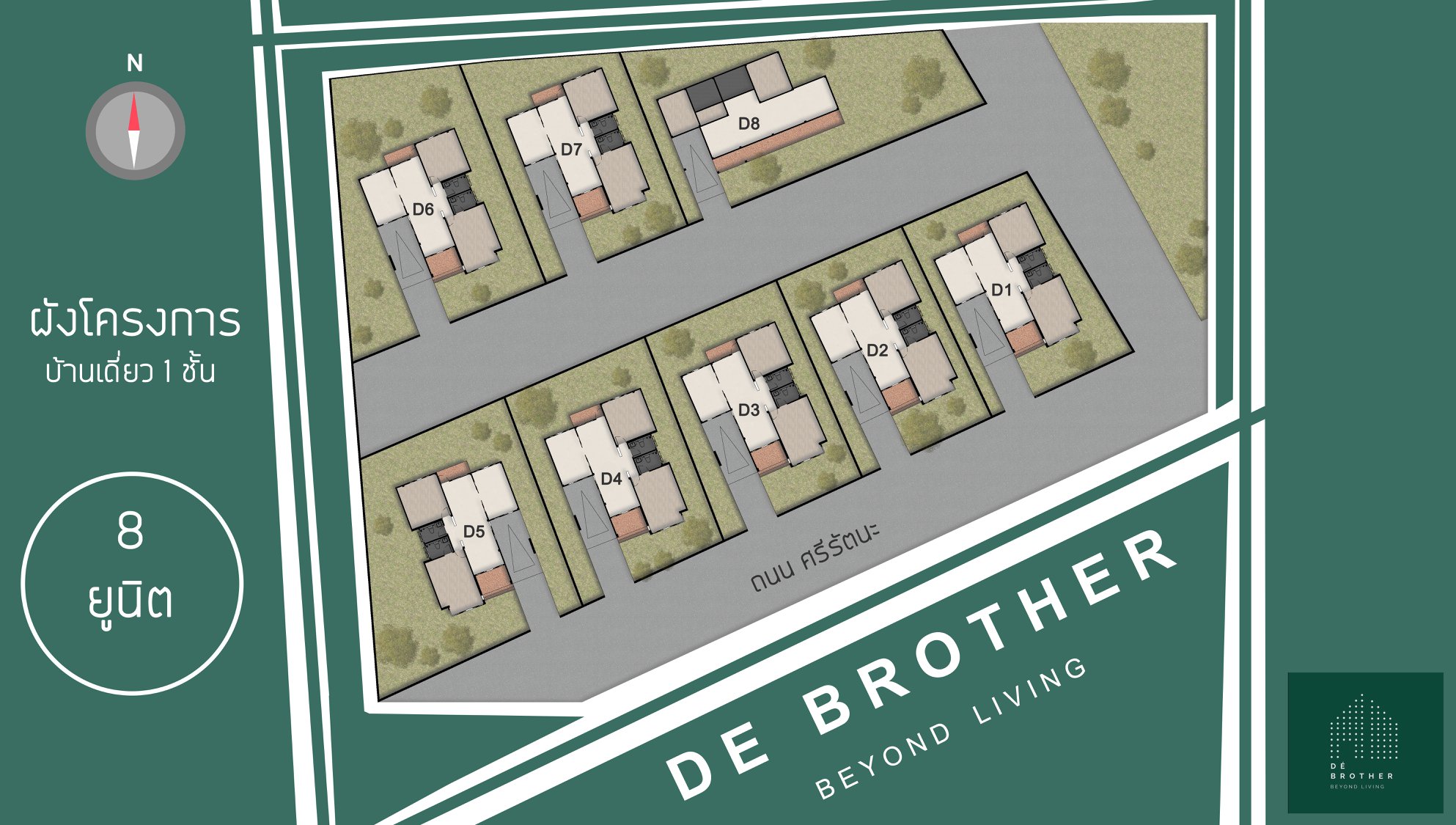 De Brother - ผังโครงการ DE BROTHER บ้านเดี่ยว 1 ชั้น... | Facebook