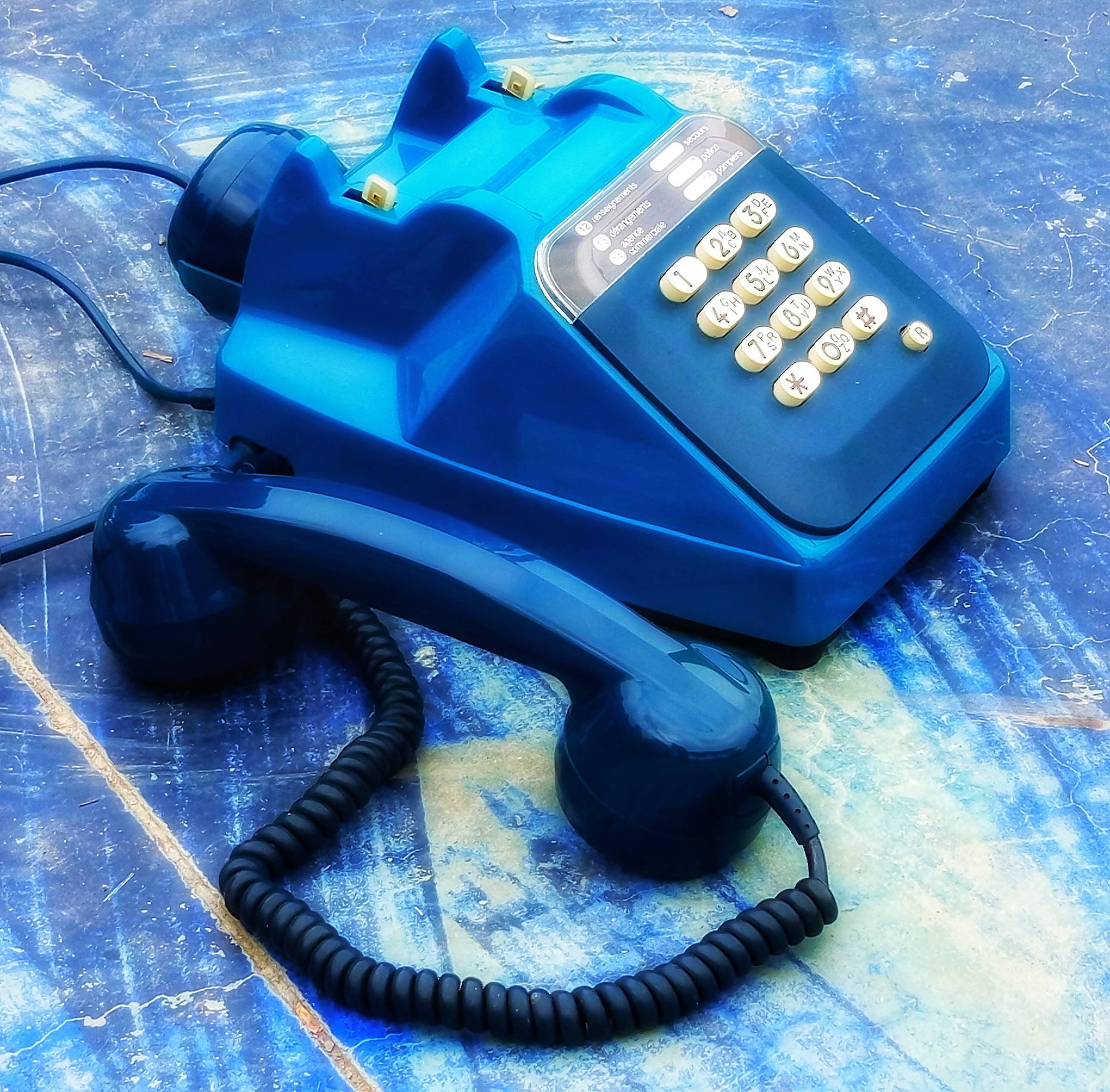 1975 French rotary phone Socotel S63 found in trash