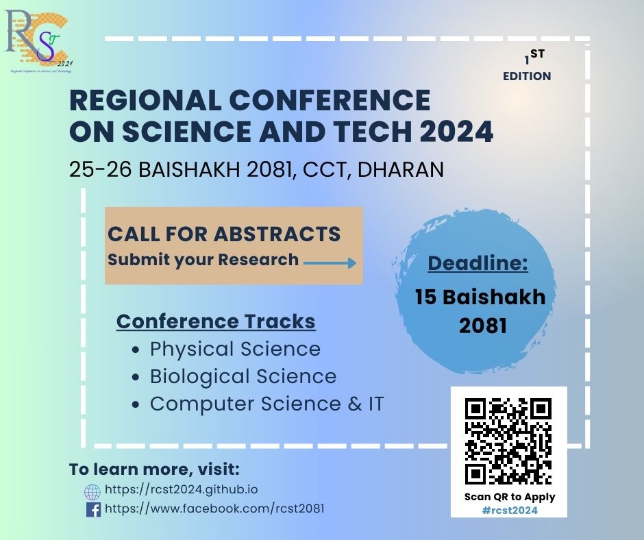 Regional Conference on Science & Technology - RCST 2026 | Dharan