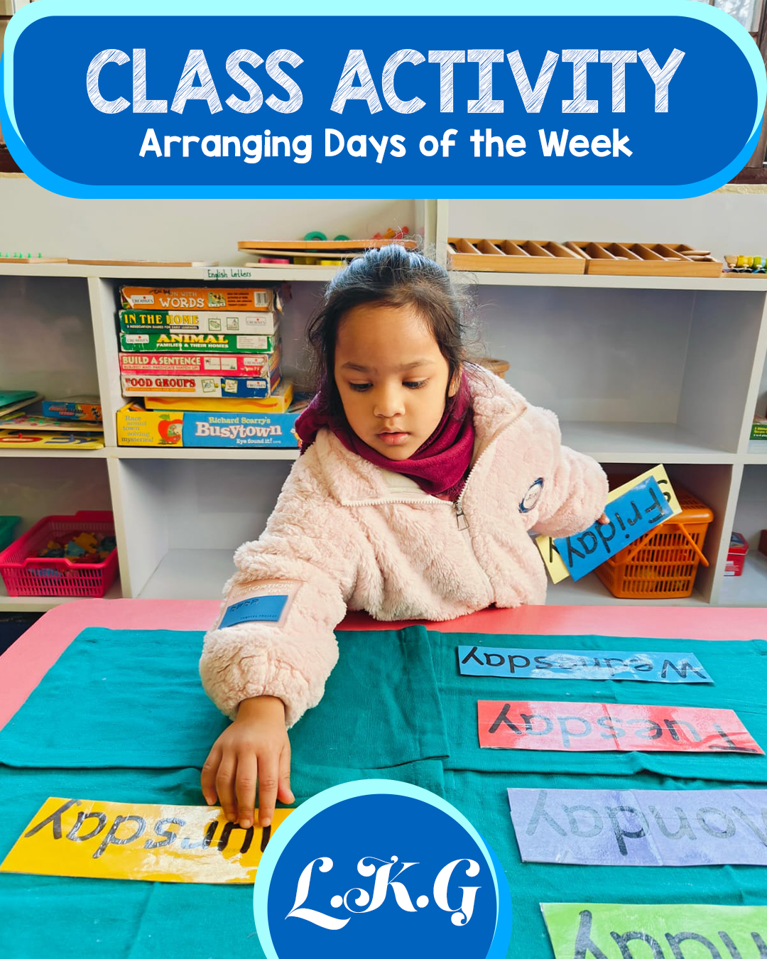 Arranging Days of the Week... - Bouddha International School | Facebook