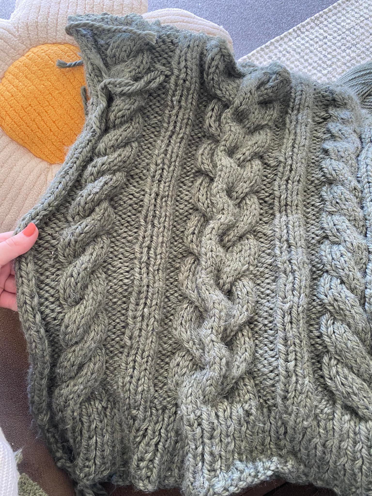 What to do when cable sweater pattern goes wrong?