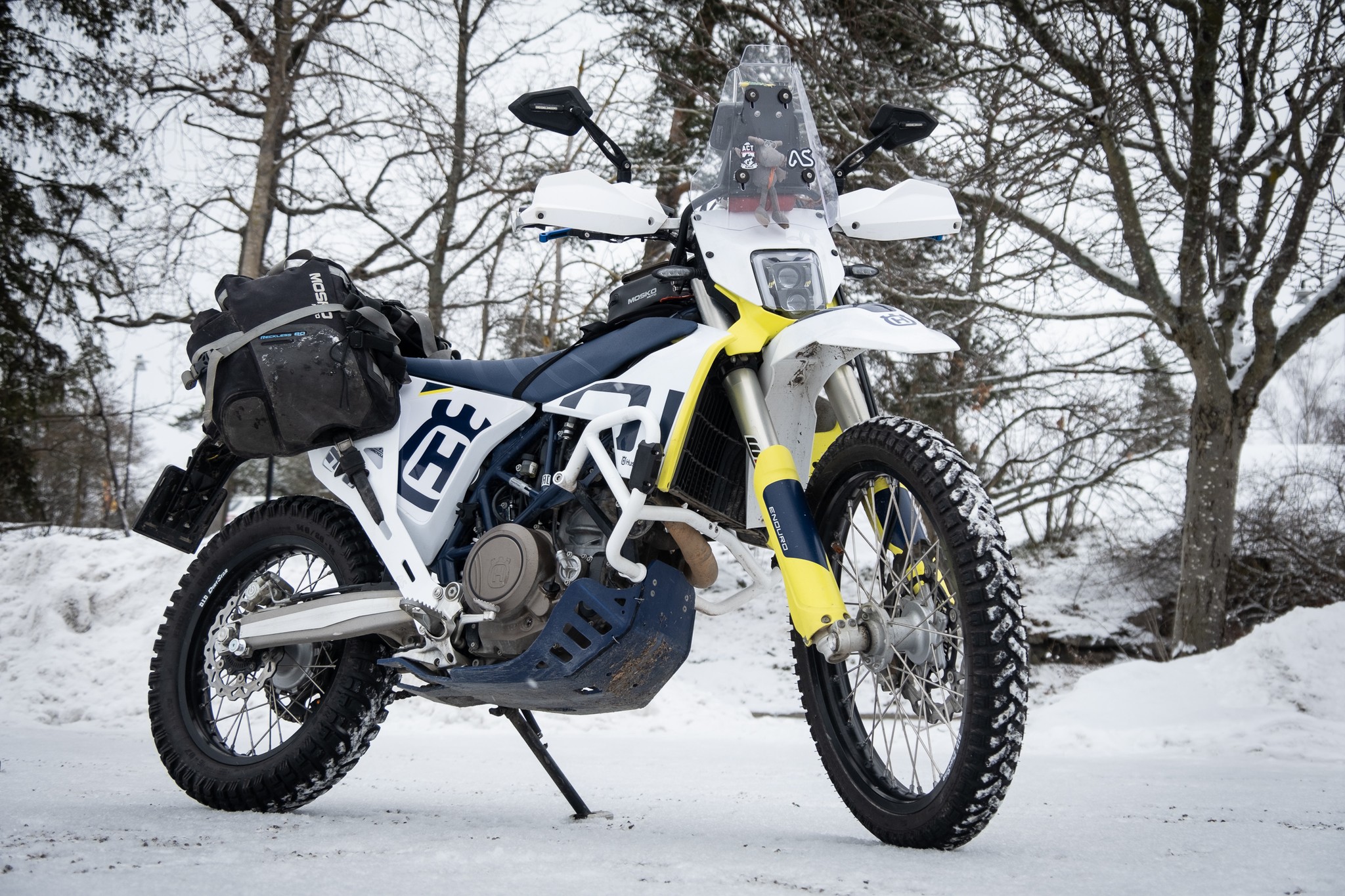 Husqvarna 701 Explorer with Mosko Moto luggage racks