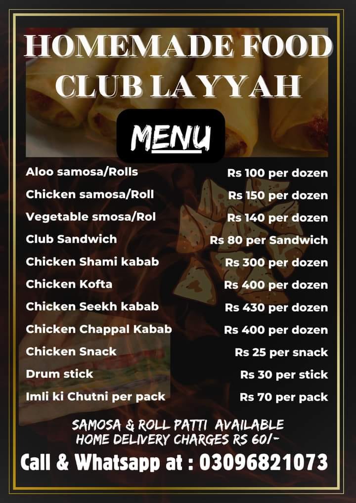 Homemade Food Club Layyah