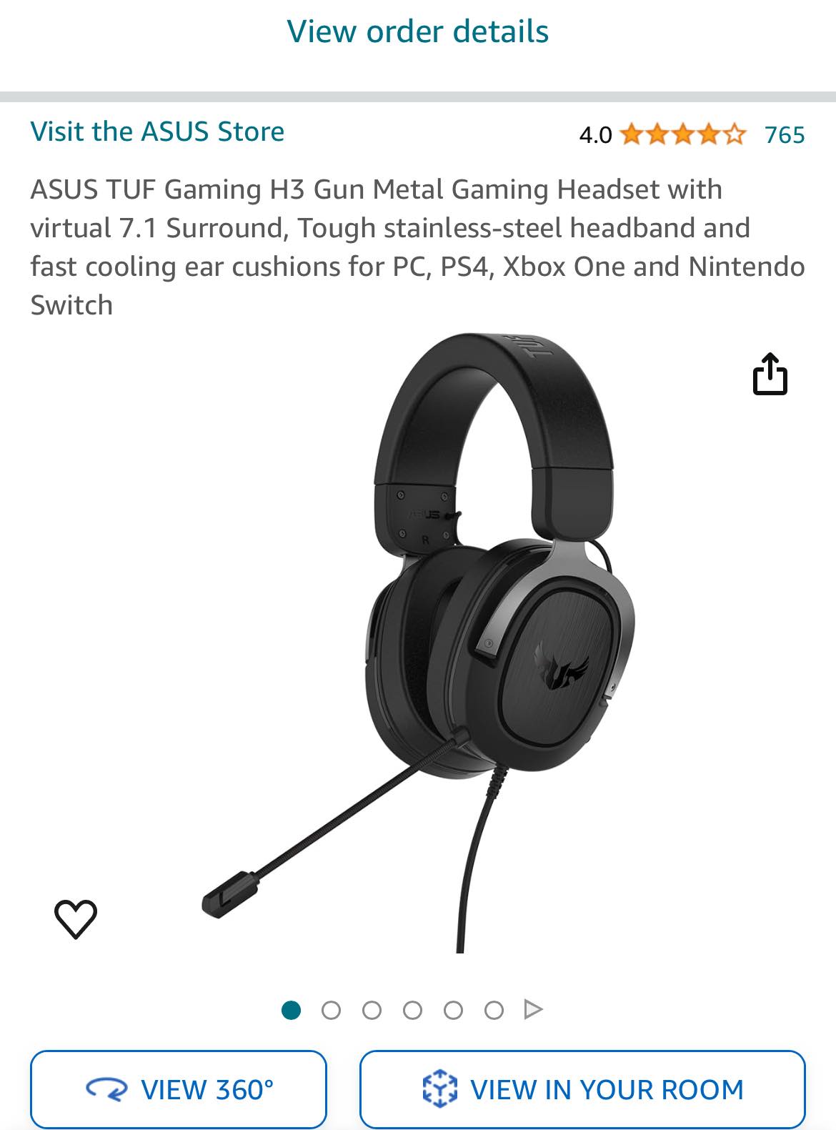 Cuffie Gaming Over-ear Blu Con Microfono E Cancellazione Rumore Per PC, PS4, PS5, Xbox