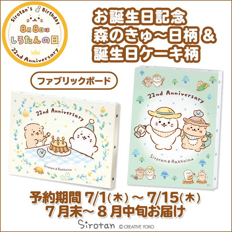 🎨 #しろたん誕生日 🎂ファブリックボード🎨 お誕生日記念の