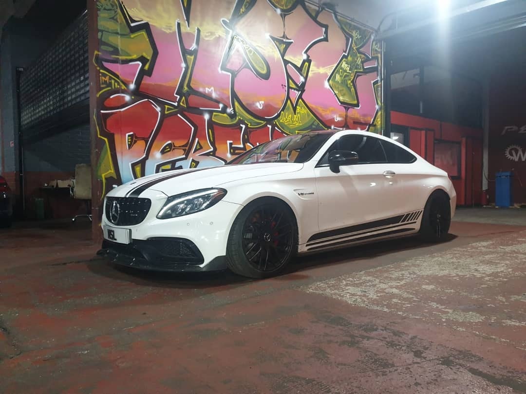 MSL Performance - This C63s was in to have MSS coilovers...