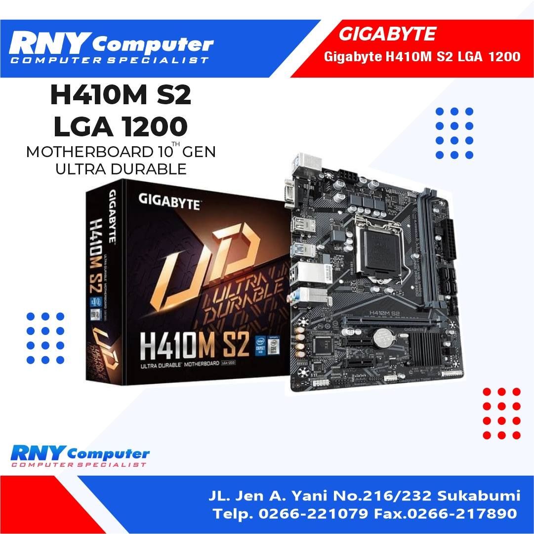 RNY Computer - H410M S2 Motherboard untuk Processor...