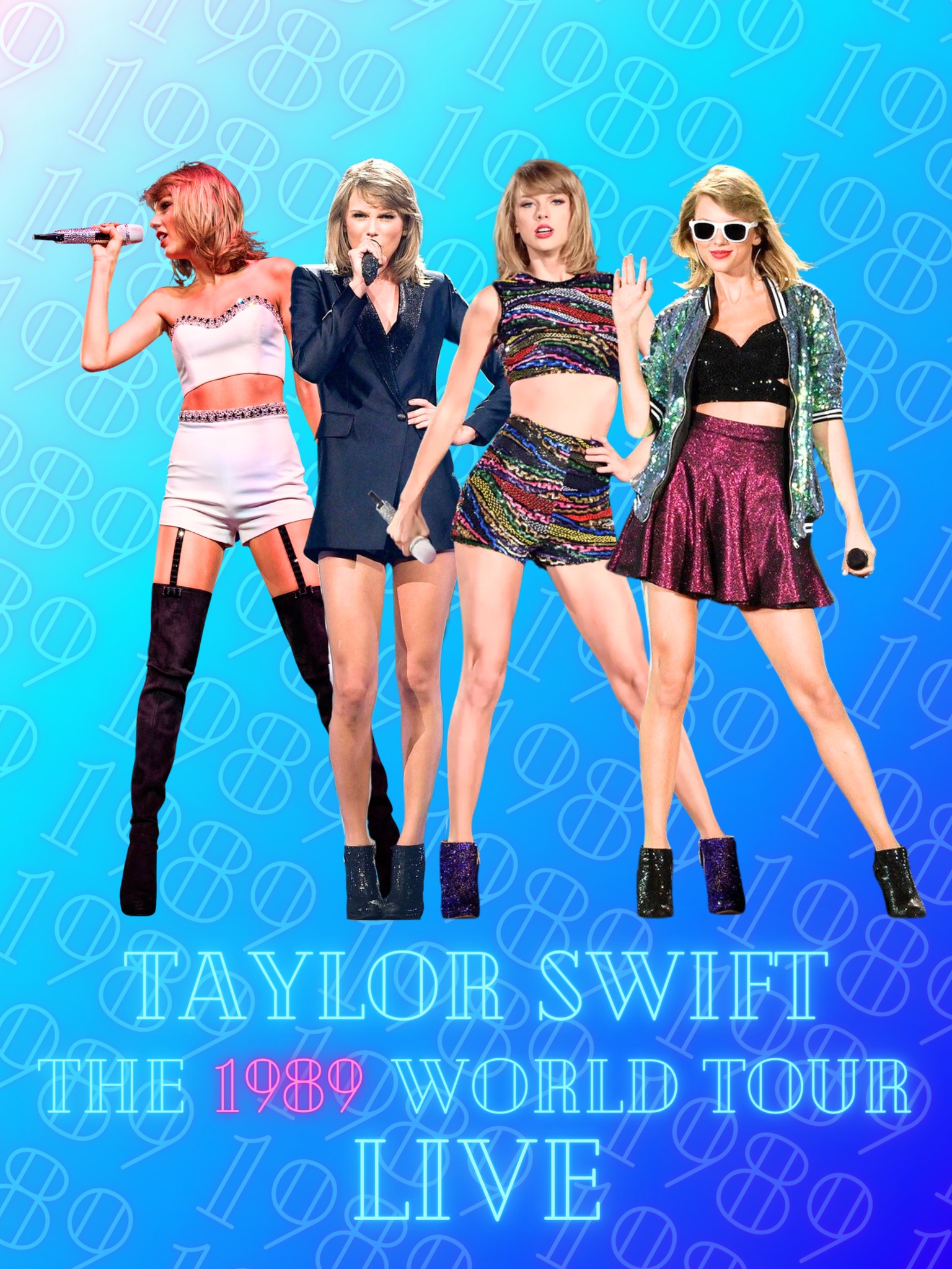 Taylor Swift signed litho from 1989 tour