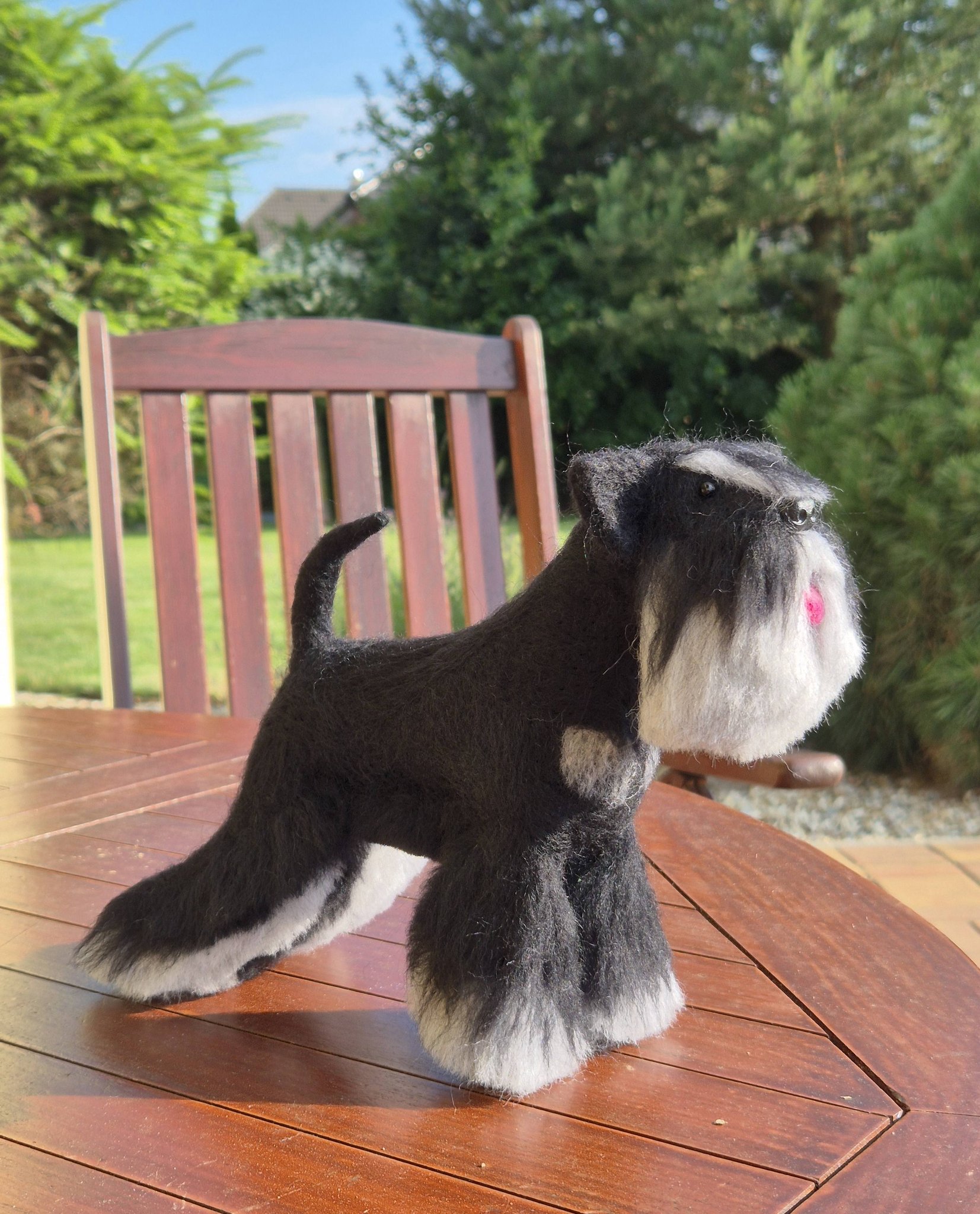 Custom order of needle felted schnauzer Schnauzer World SCHNAUZER