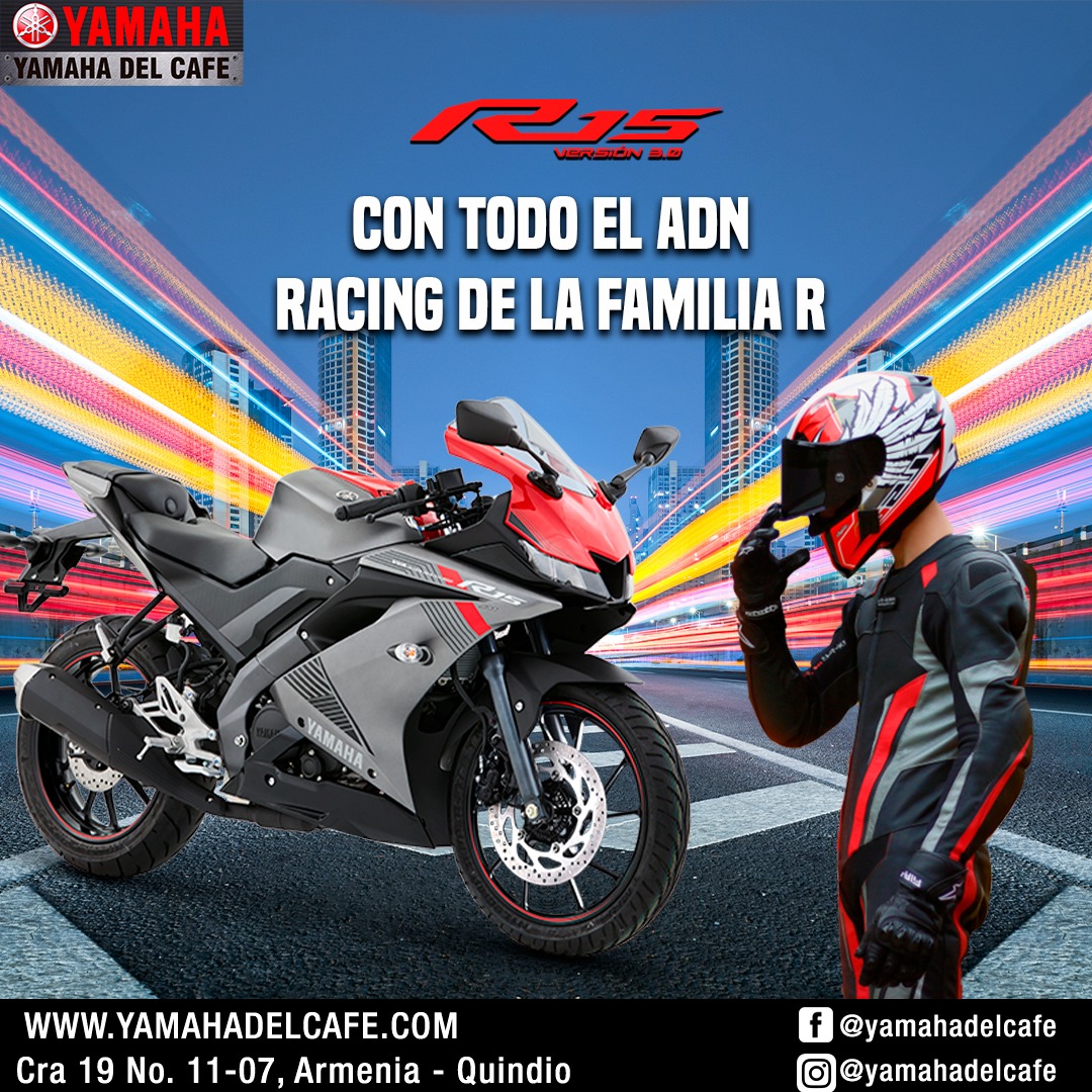YAMAHA DEL CAFÉ - Yamaha R15 V3.0 con todo el ADN racing...